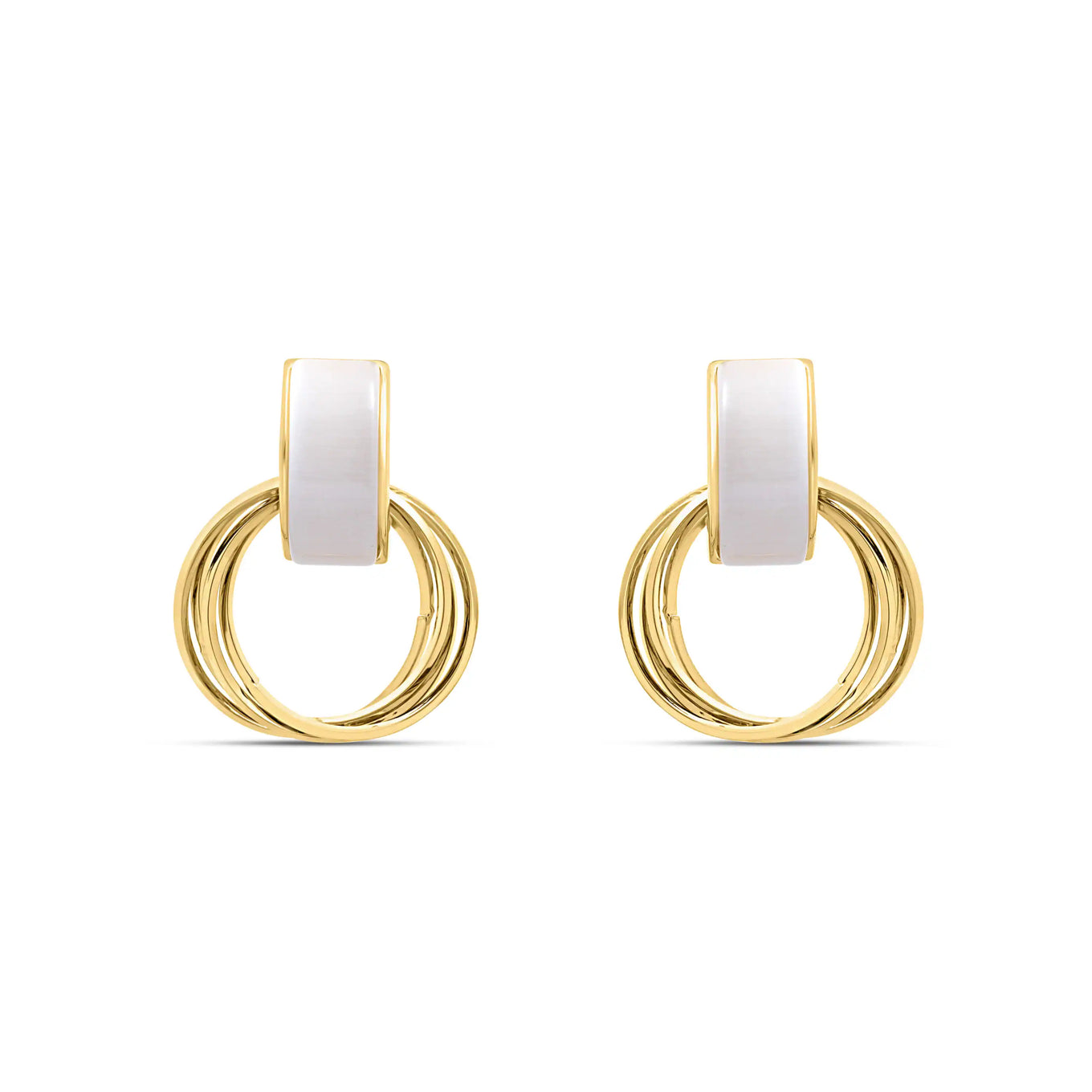 Ivory Halo Earrings