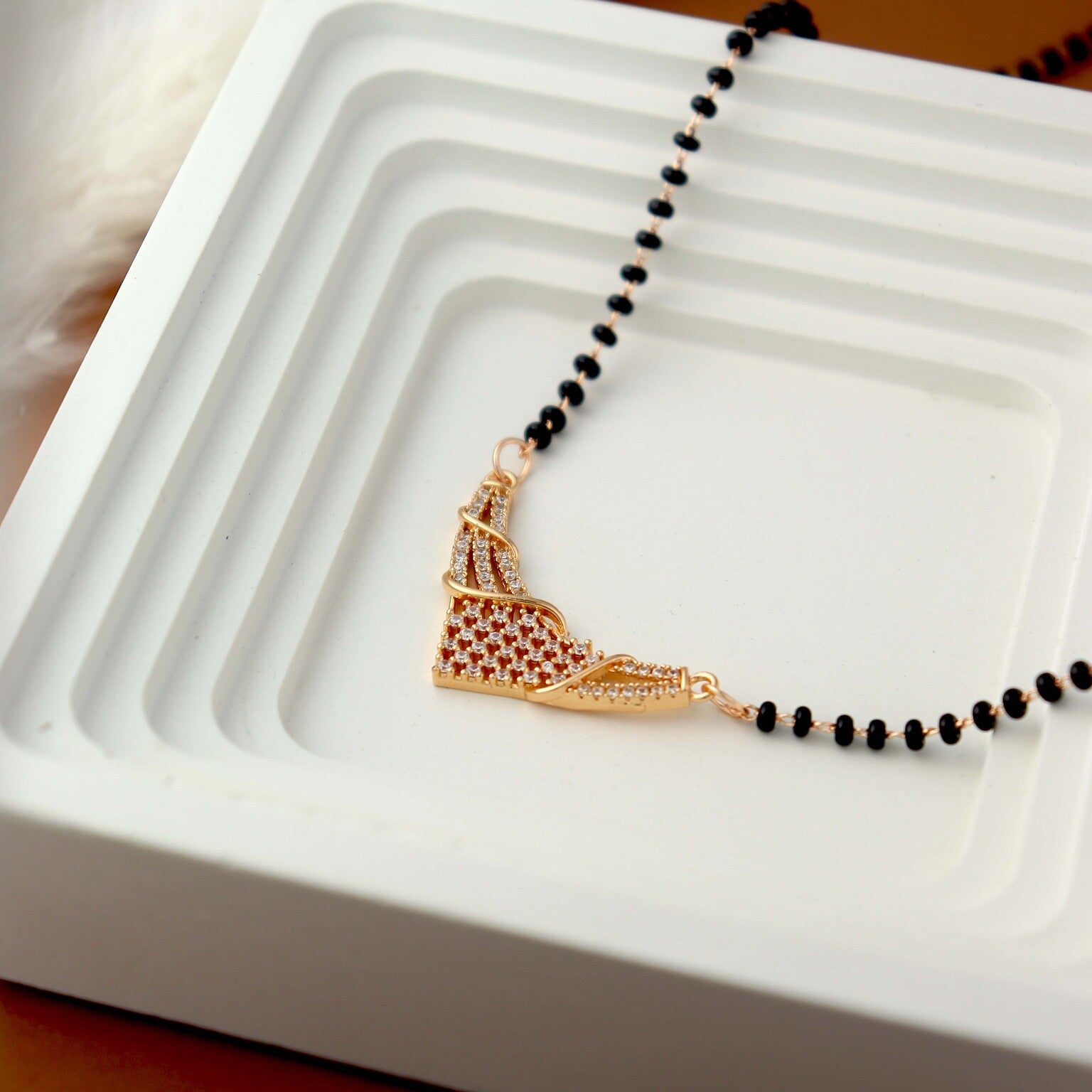 AmberTwistGlow  Mangalsutra