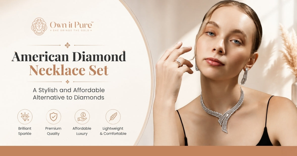 American Diamond Necklace Set