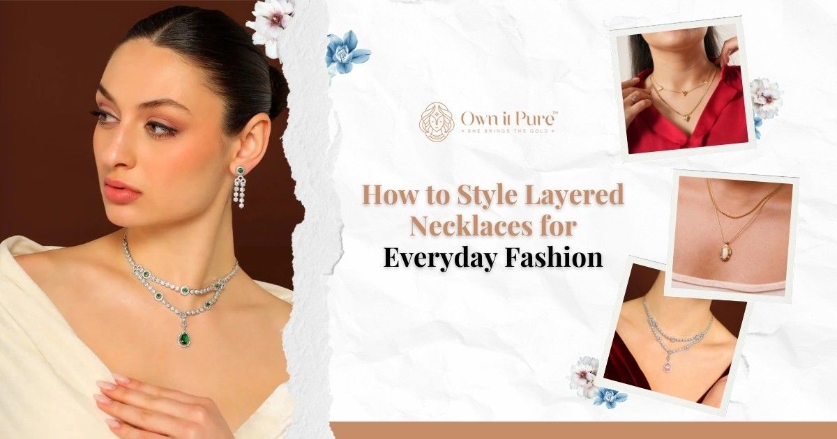 layered necklace styling