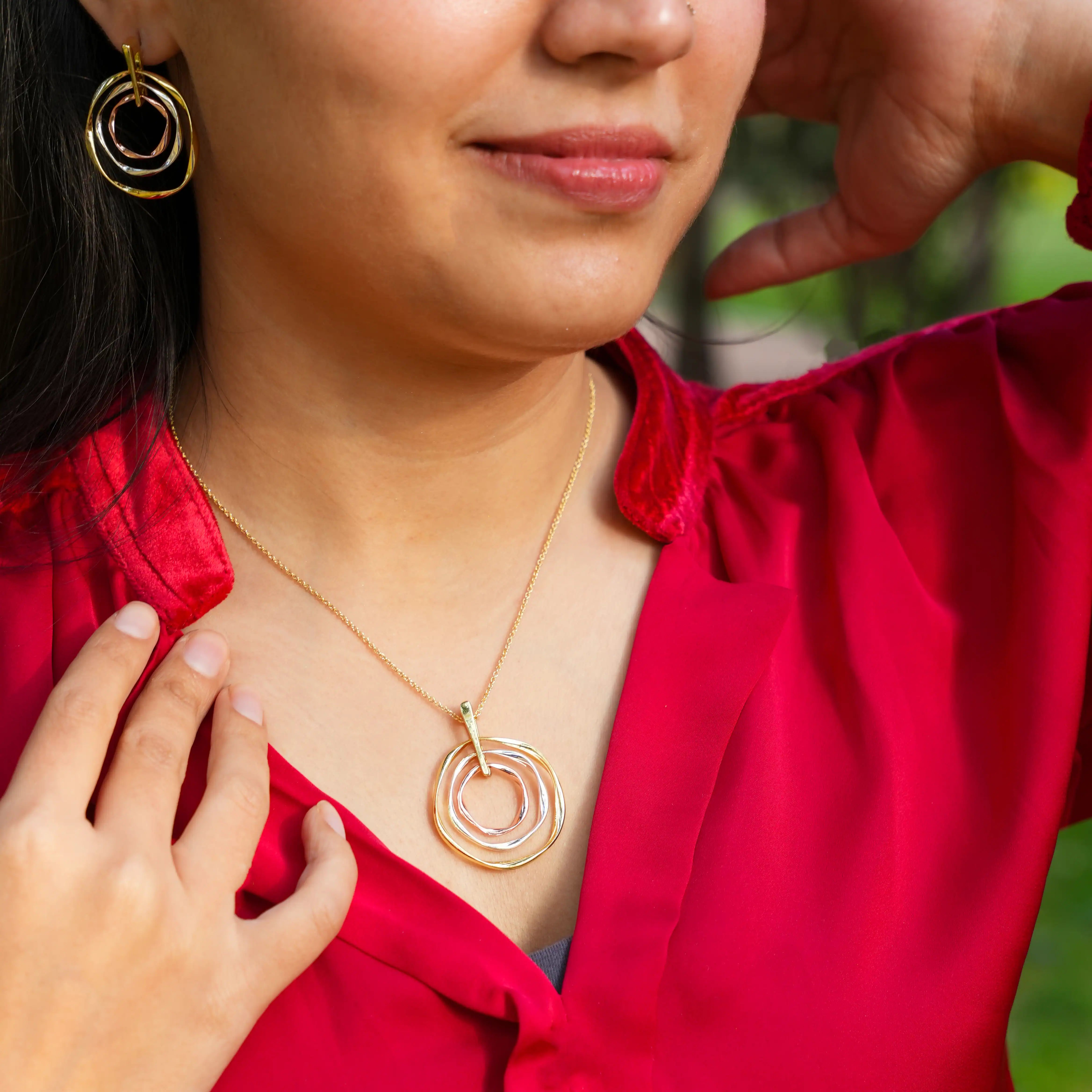 Trinity Orbit Pendant Set