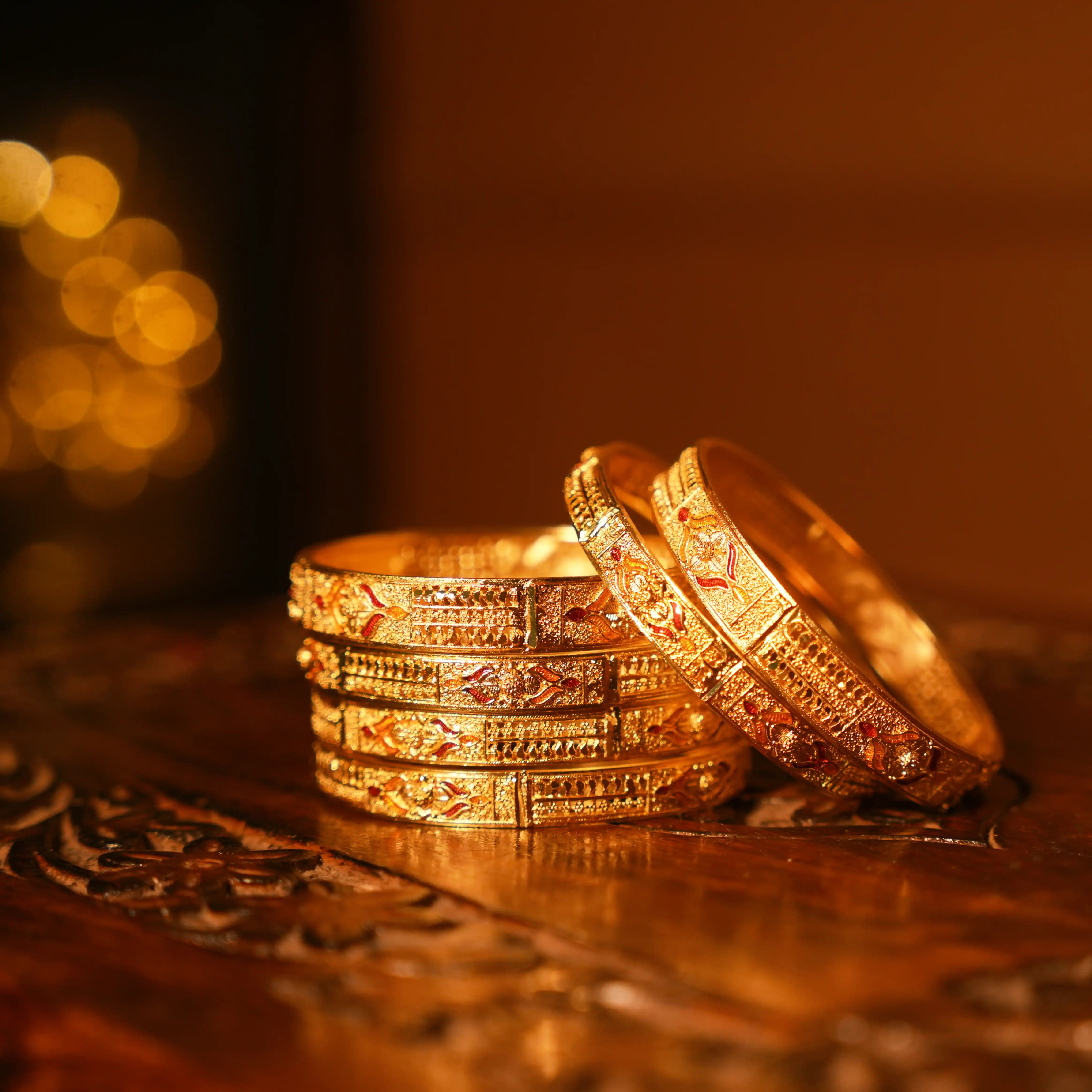 Raktika Gold Bangles