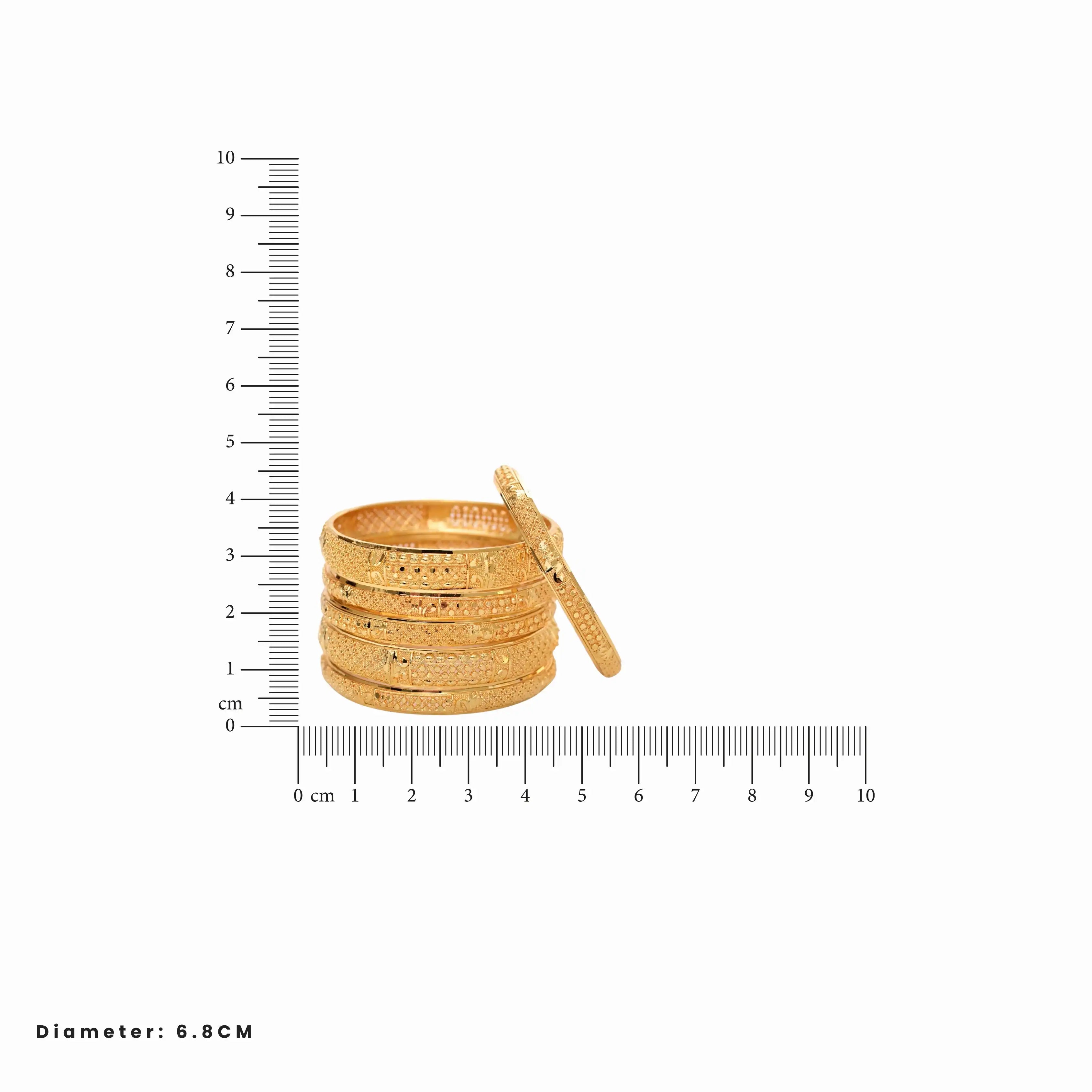 Kanisha Gold Bangles
