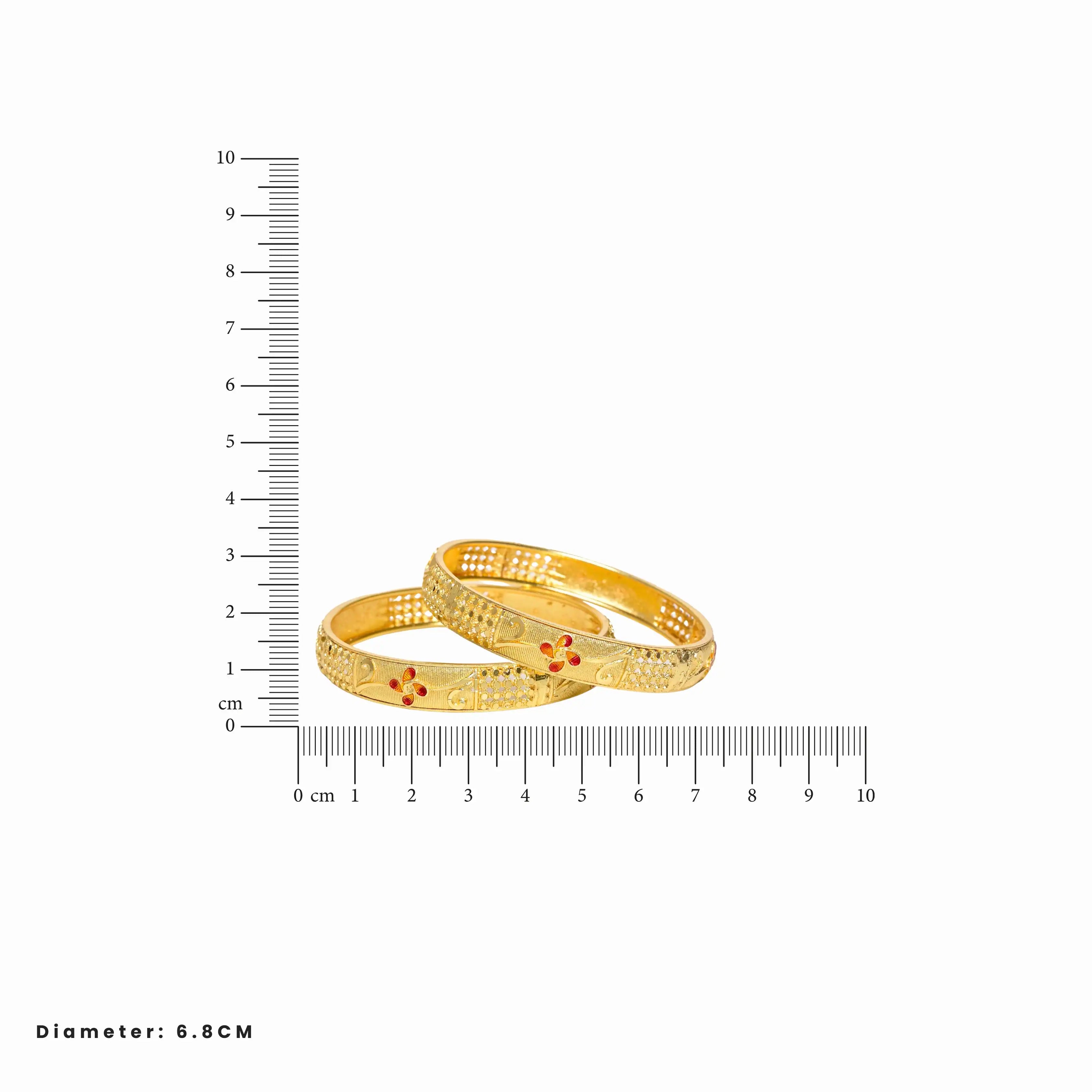 Ruhanshi Gold Bangles