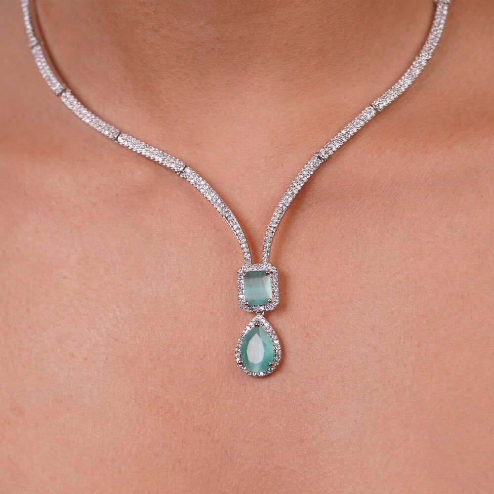 Aqua Necklace Set