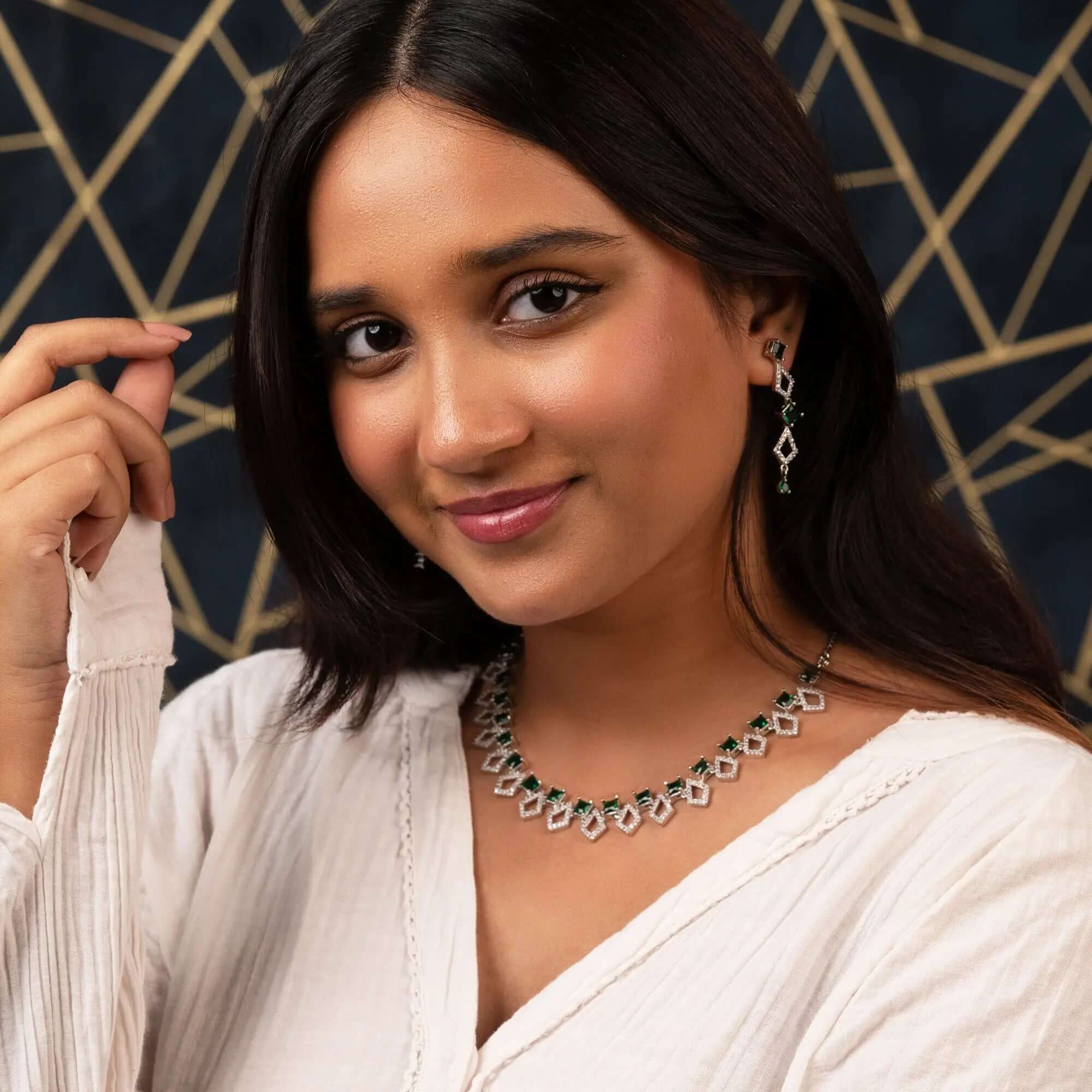Elegant Stone Necklace Set - Own It Pure