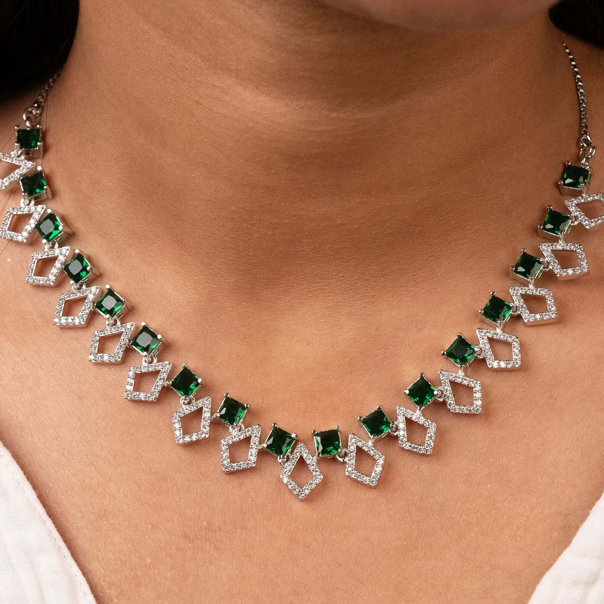 Elegant Stone Necklace Set - Own It Pure