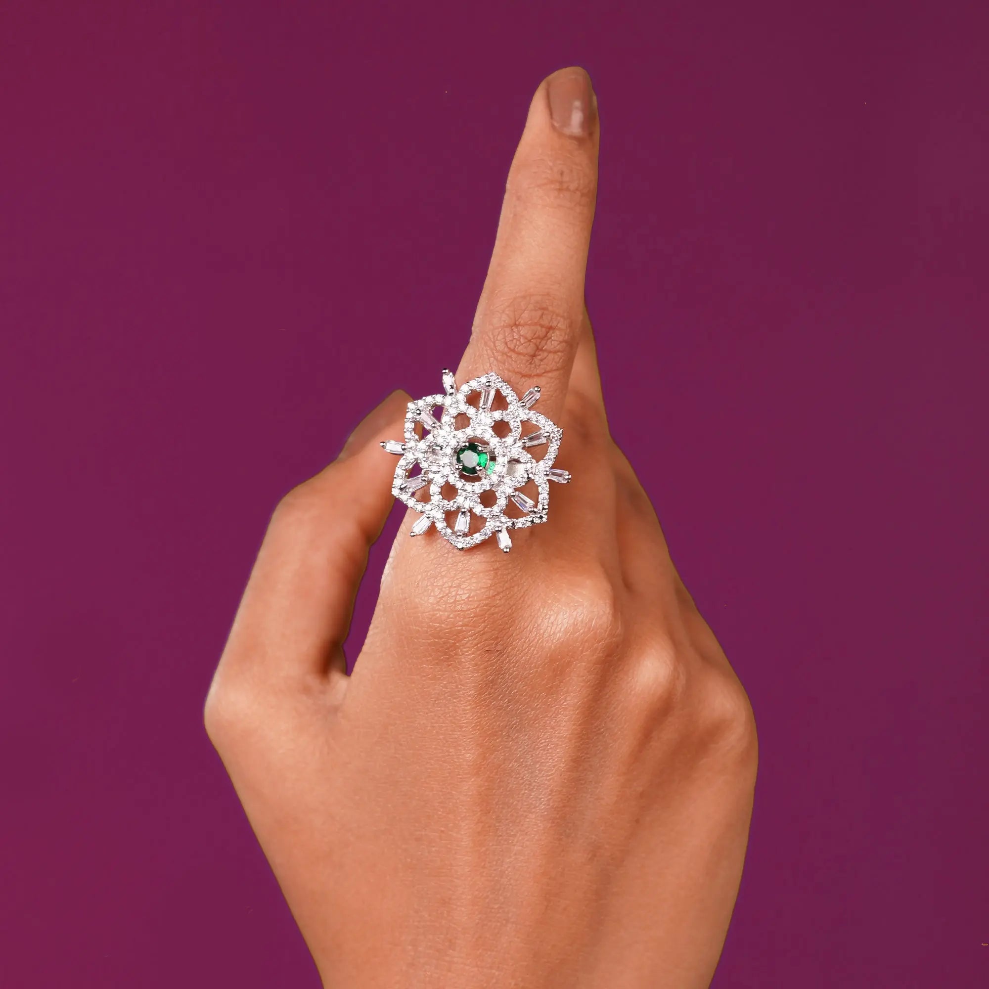 Emerald Bloom Ring - Own It Pure