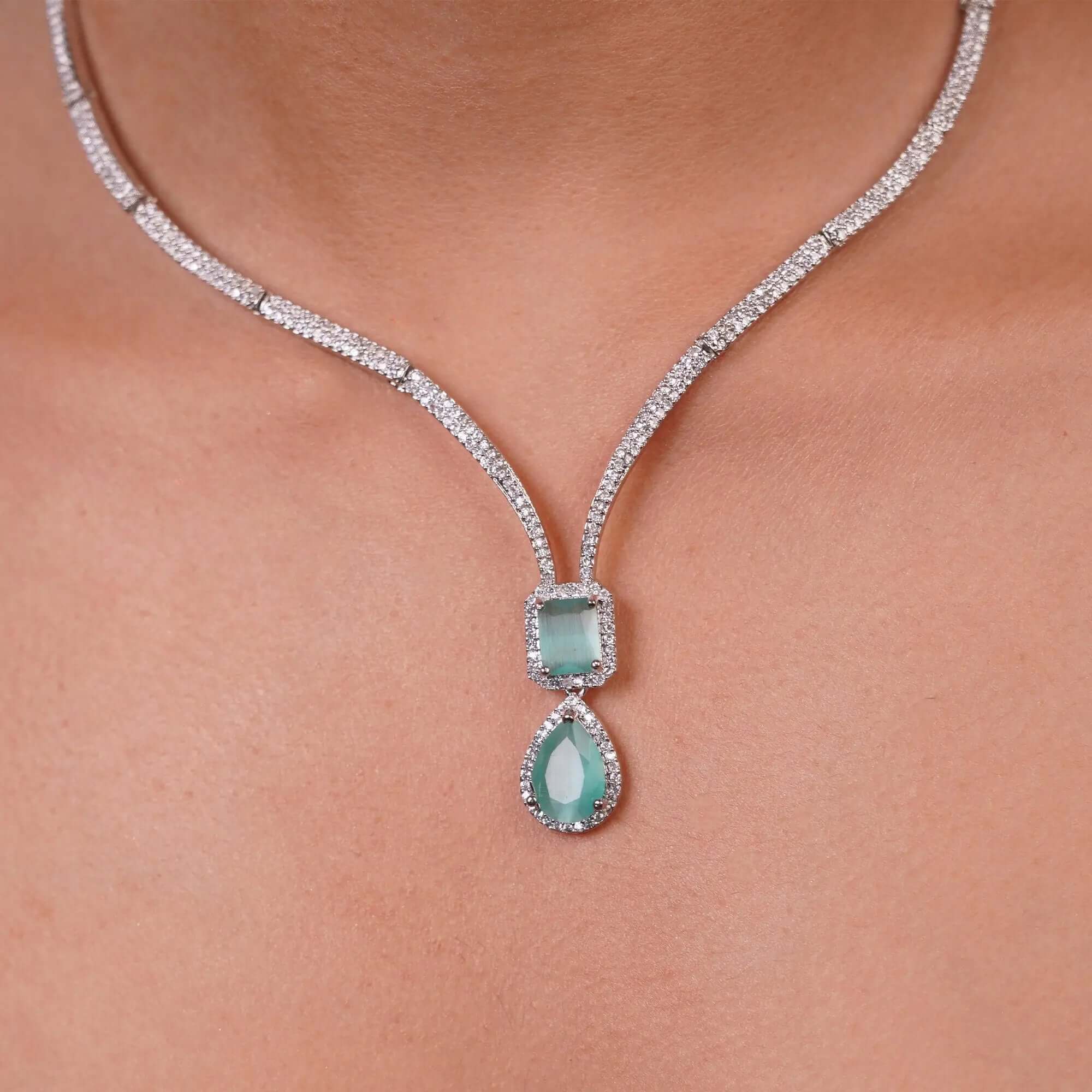 Aqua Necklace Set - Own It Pure