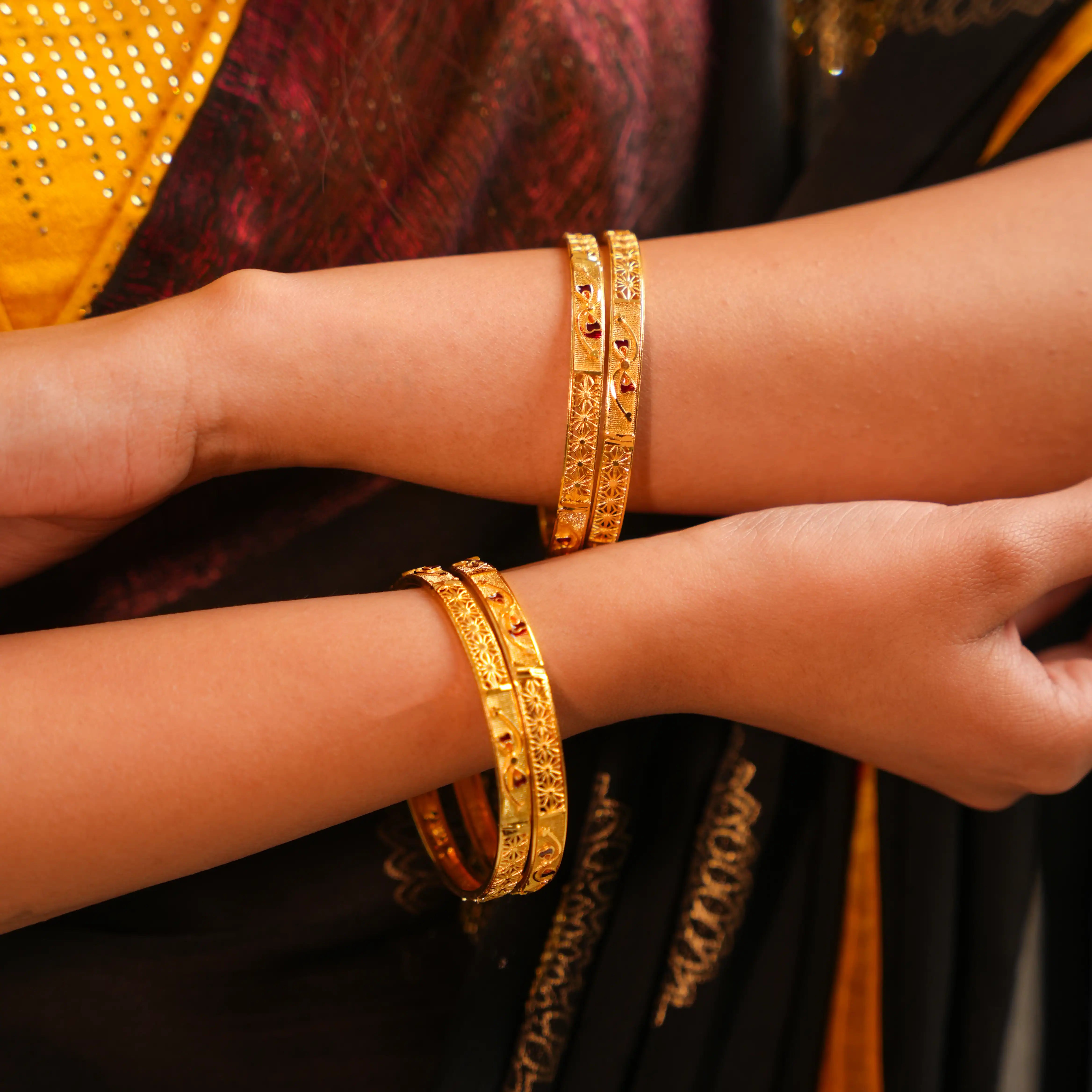 Hrishika Gold Bangles