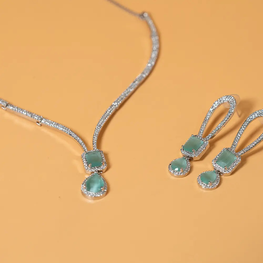 Aqua Necklace Set - Own It Pure