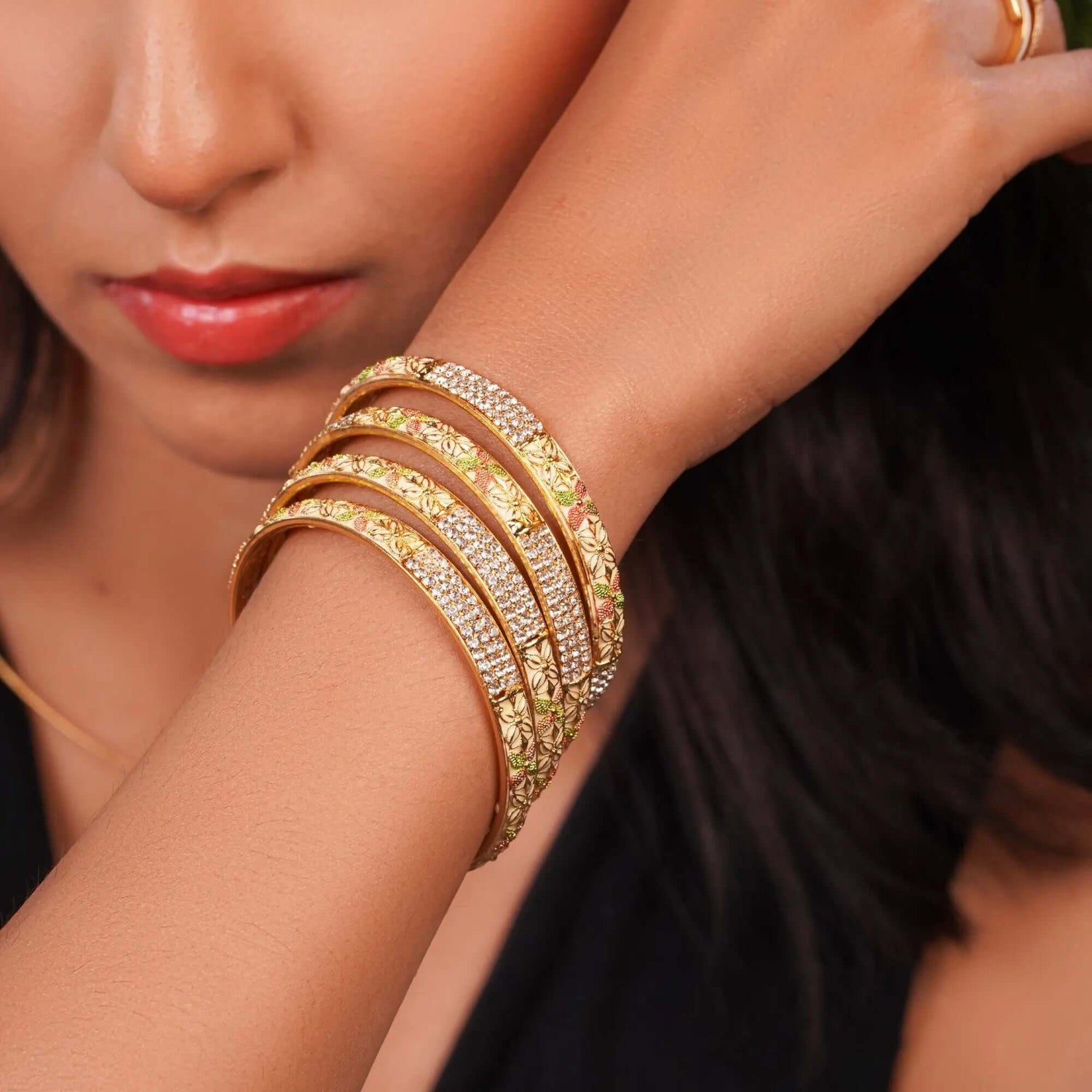 Ornate Gold Bangles - Own It Pure