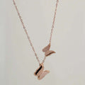 Rose Gold Butterfly Pendant Chain - Own It Pure