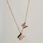 Rose Gold Butterfly Pendant Chain - Own It Pure