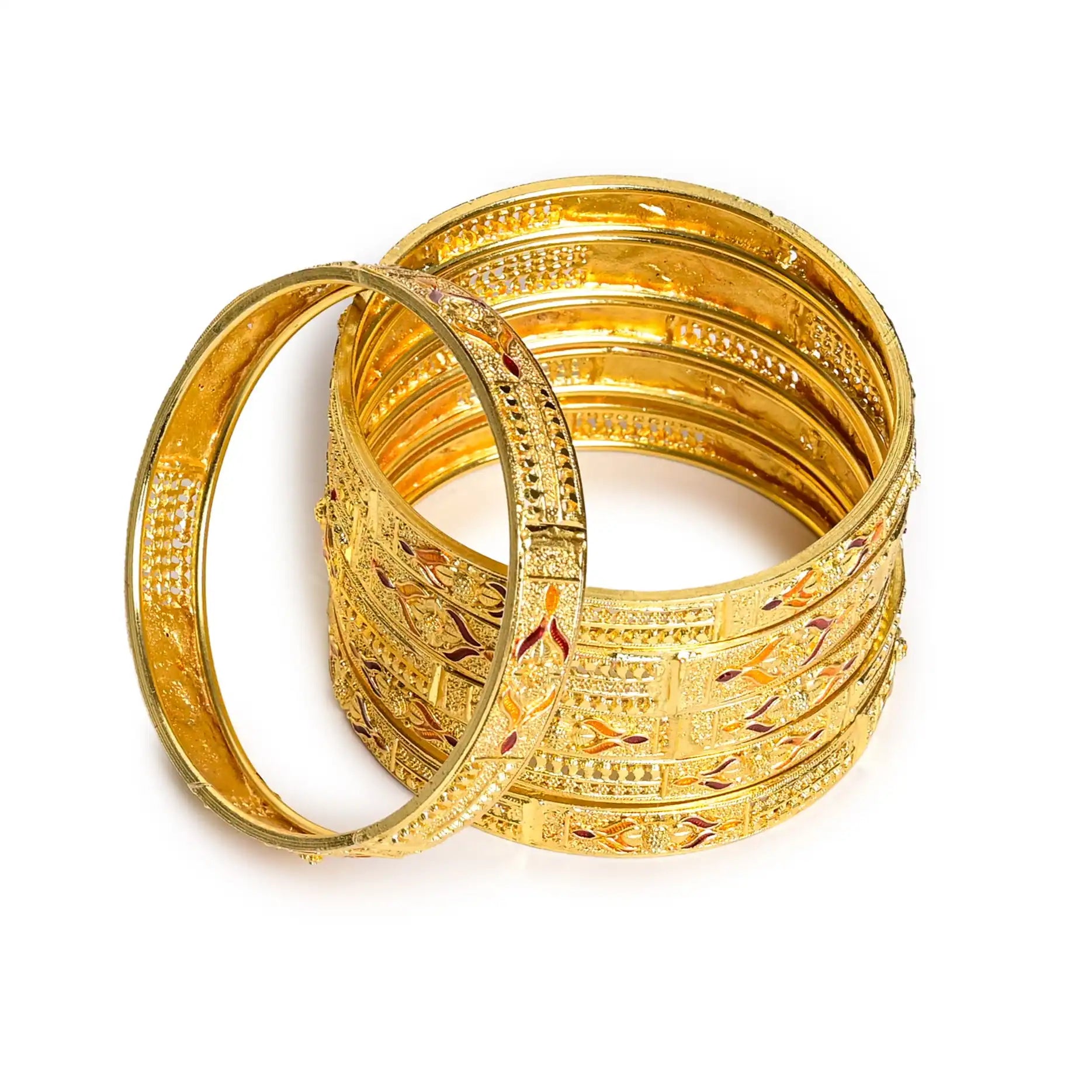 Raktika Gold Bangles
