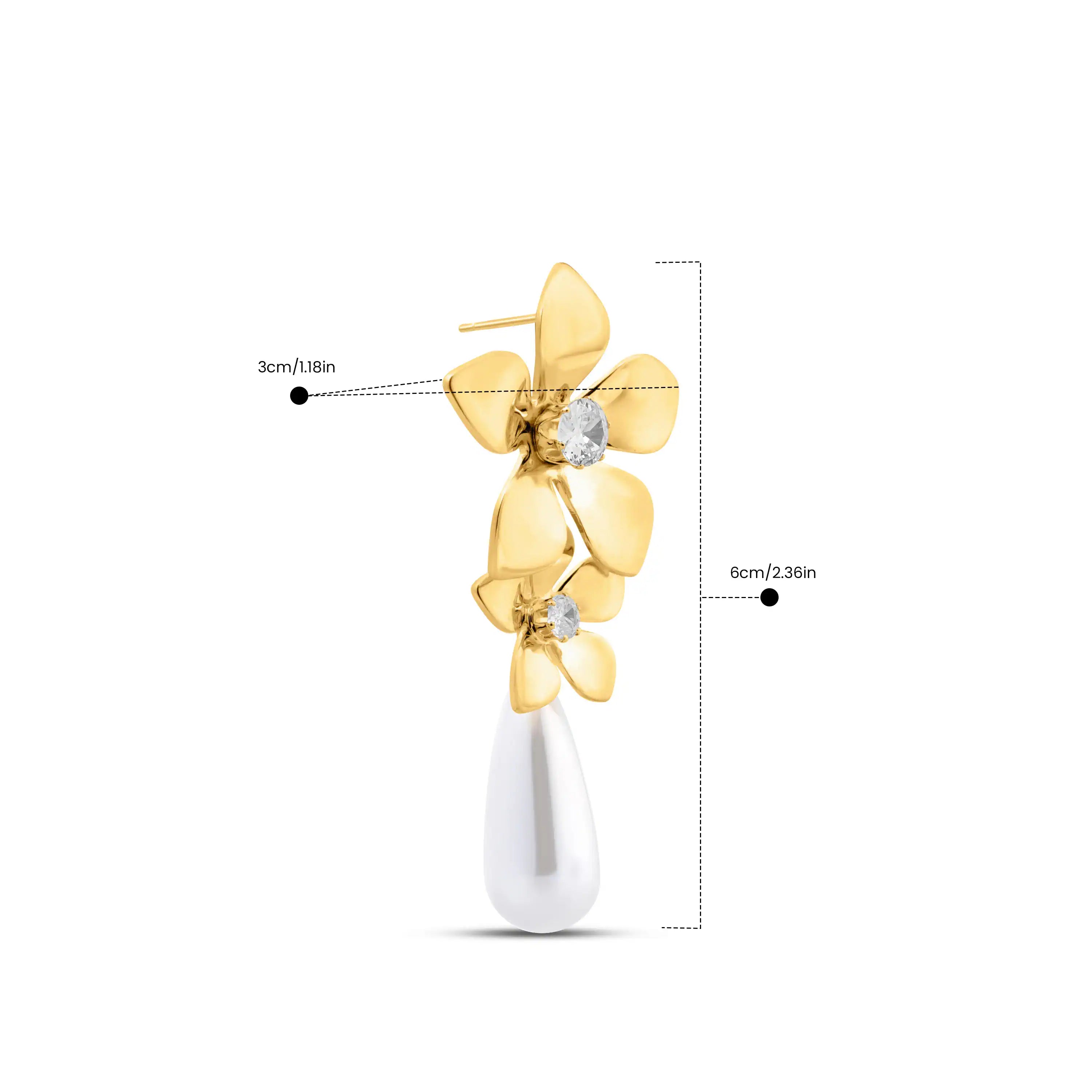 Golden Daisy Pearl Drops