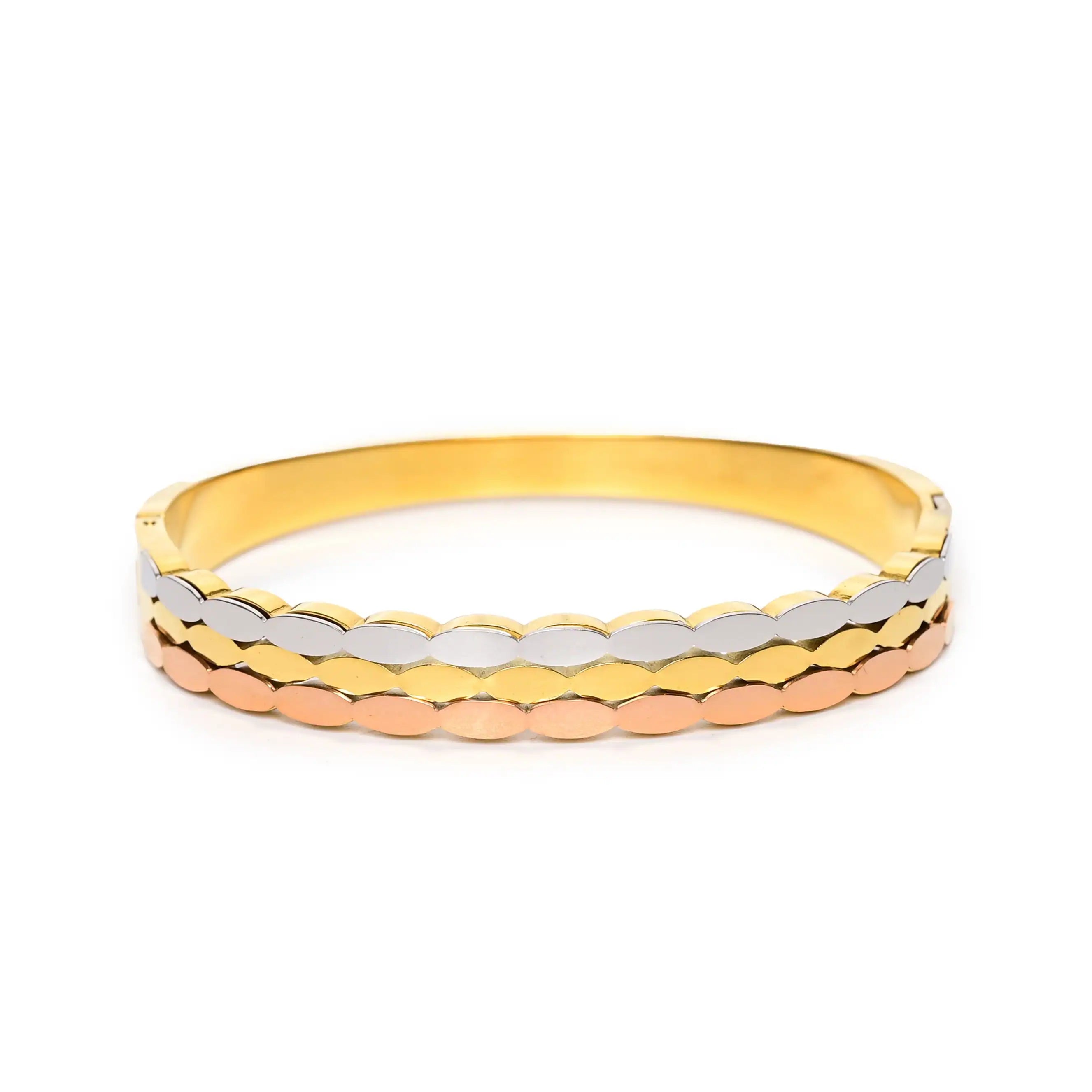 Ripple Gold Cuff