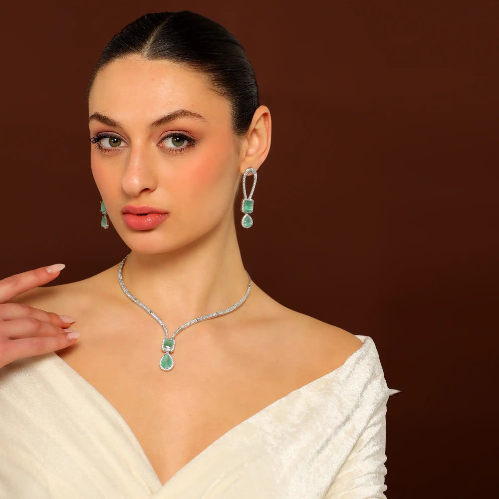 Aqua Necklace Set