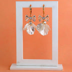 Blossom Drop Earrings | Floral Bow Dangler Earrings for Women