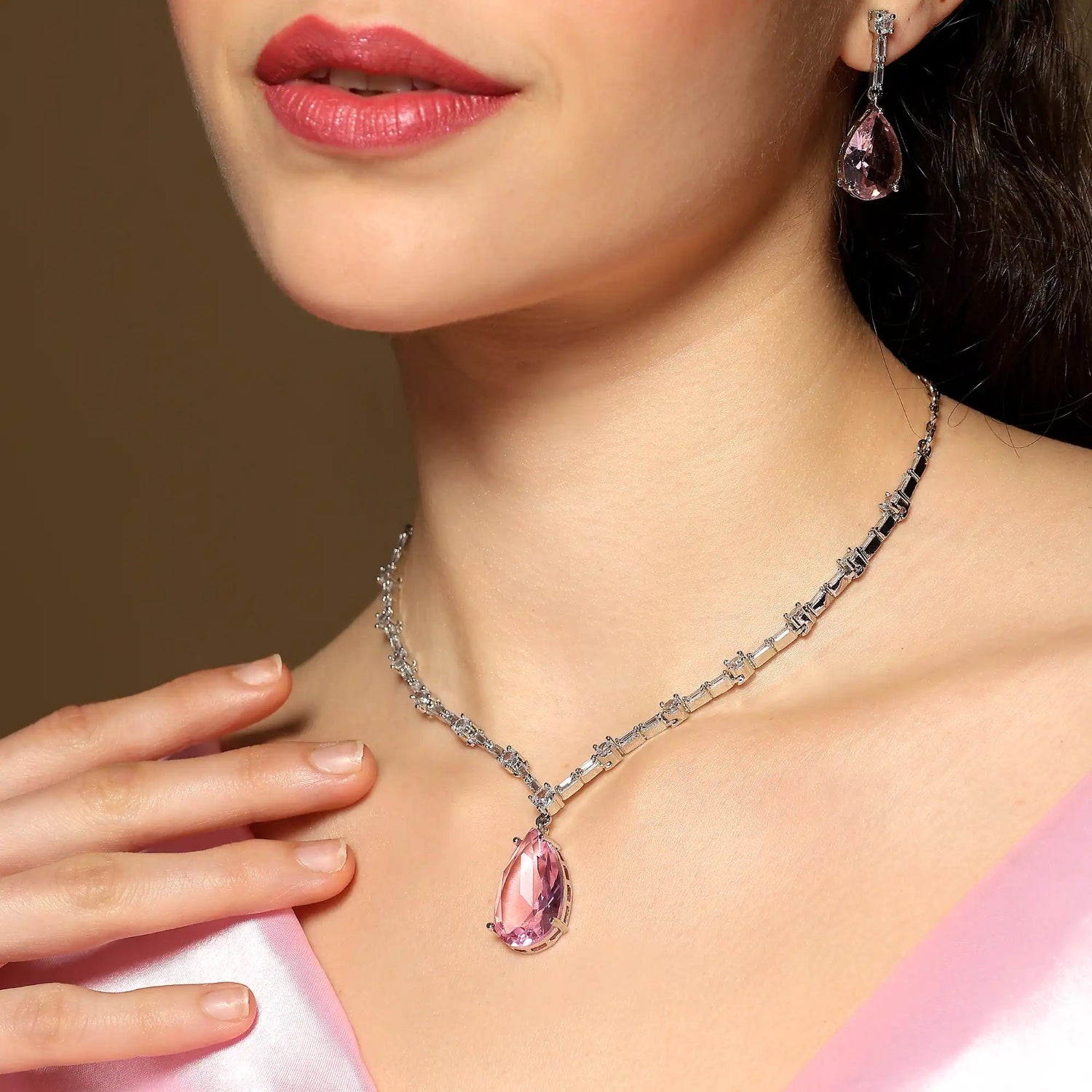 Blush Drop Necklace