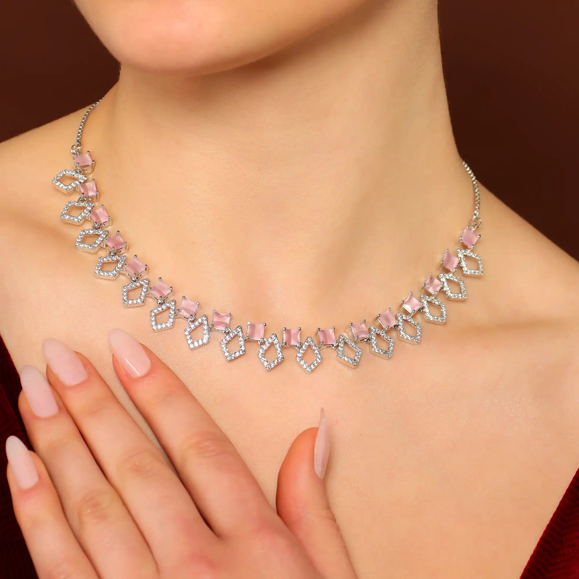 Blush Jewelry Set
