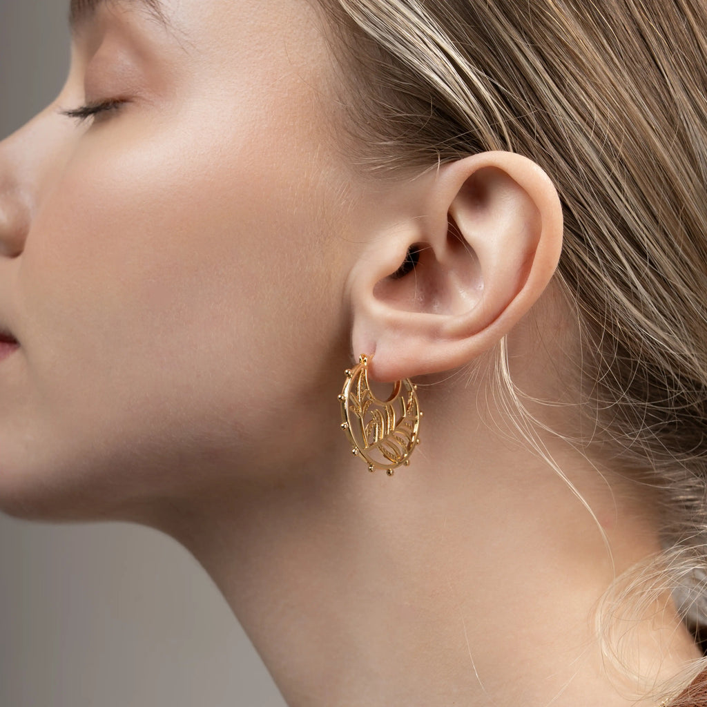 Elegant Charm Hoops