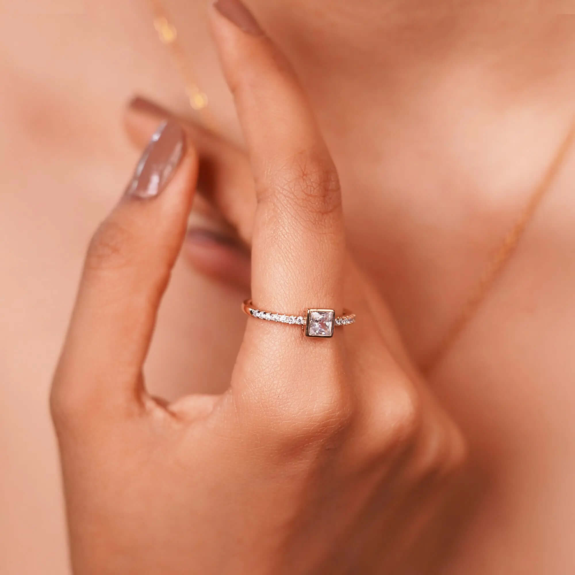 Geometric Silver Ring