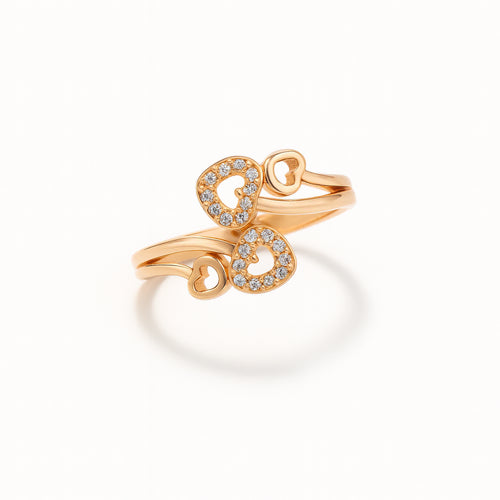 Love Linked Gold Ring