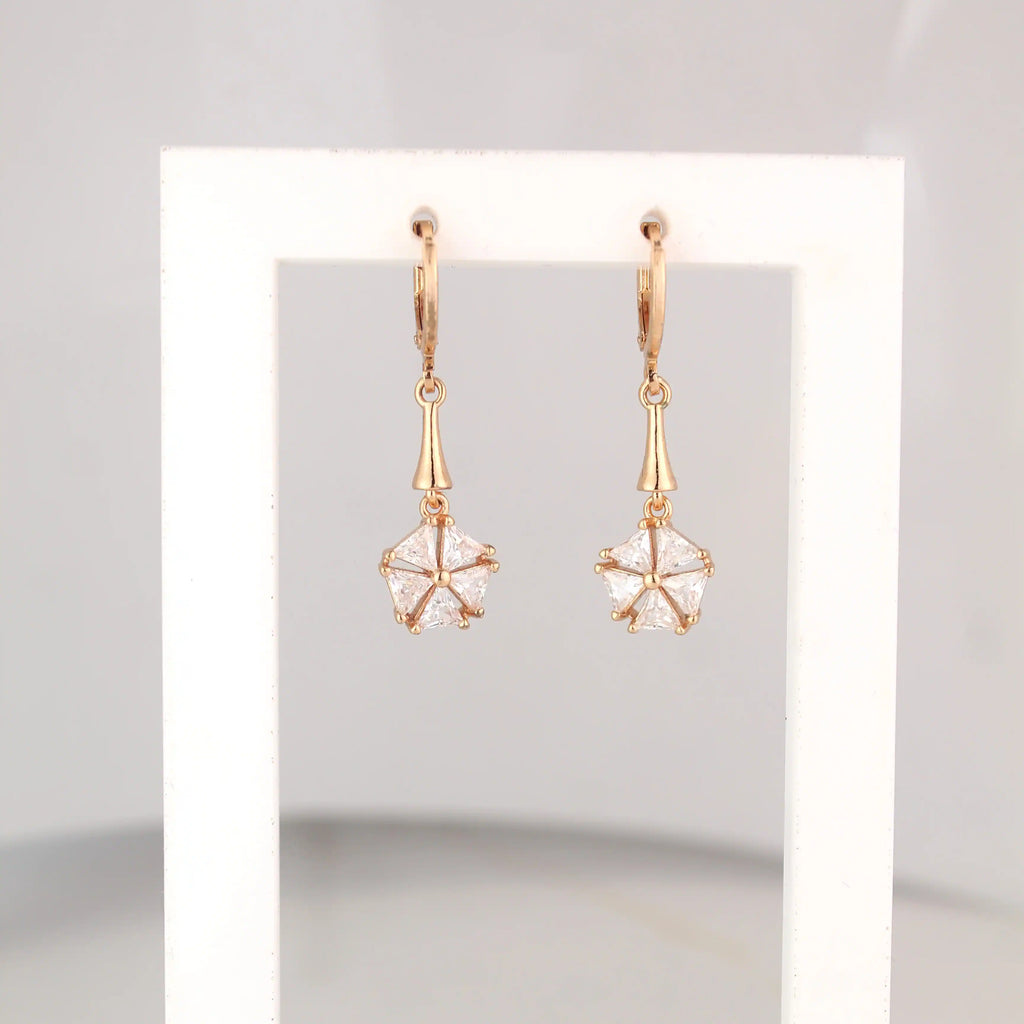 Floral Crystal Earrings