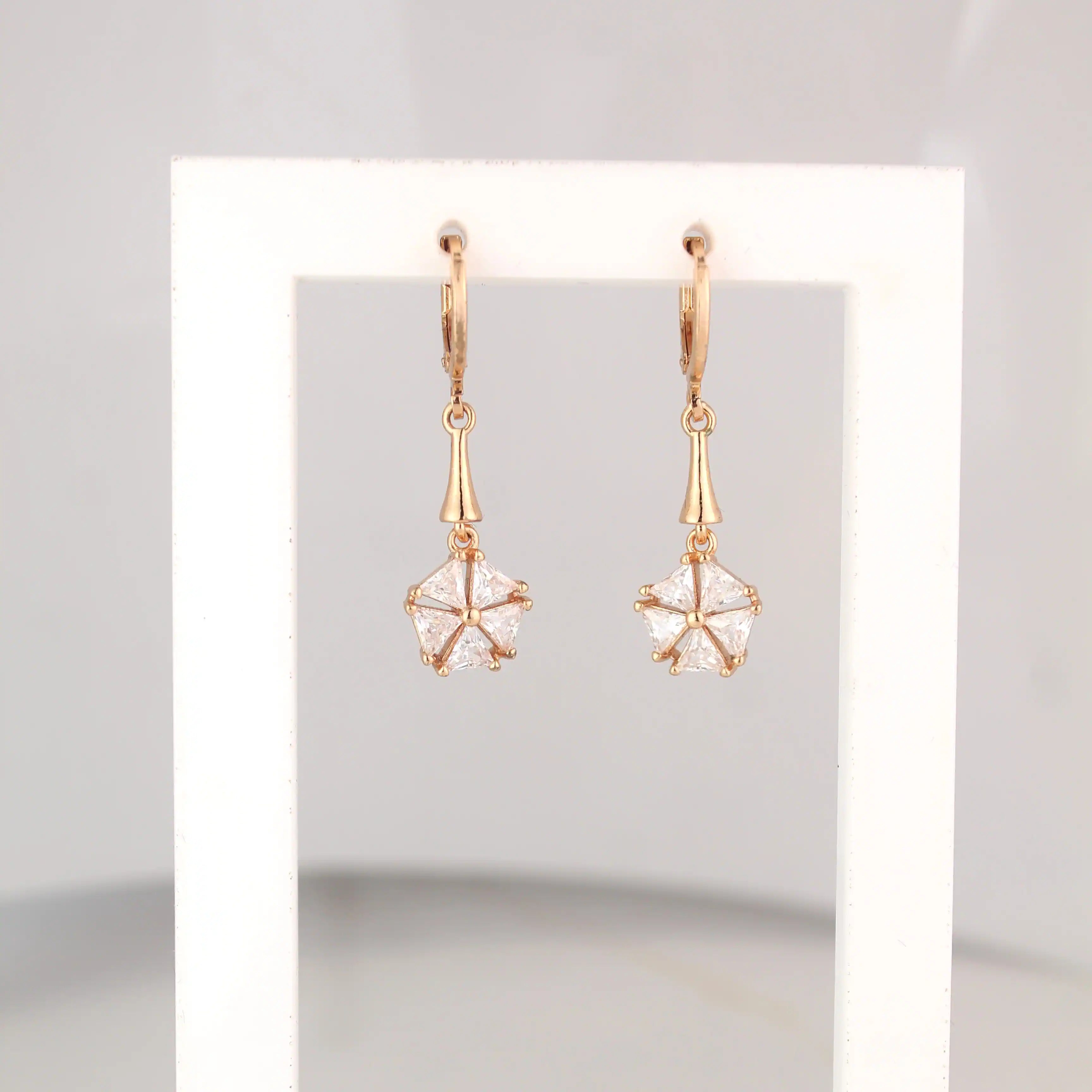 Floral Crystal Earrings