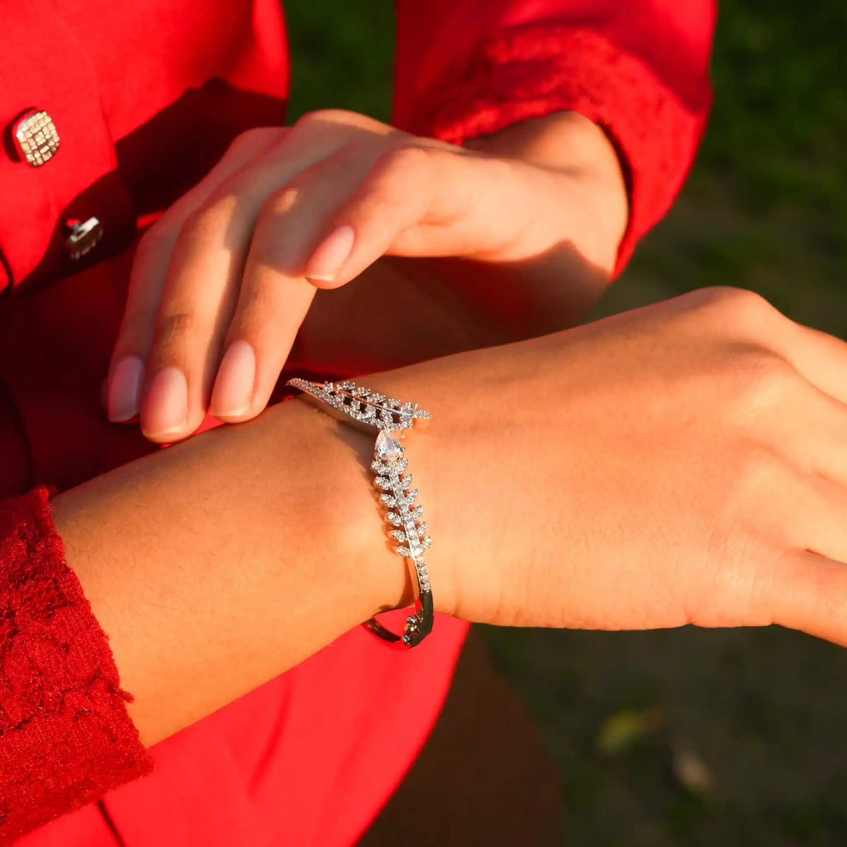 Crystal Fern Cuff