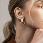 Ivory Halo Earrings