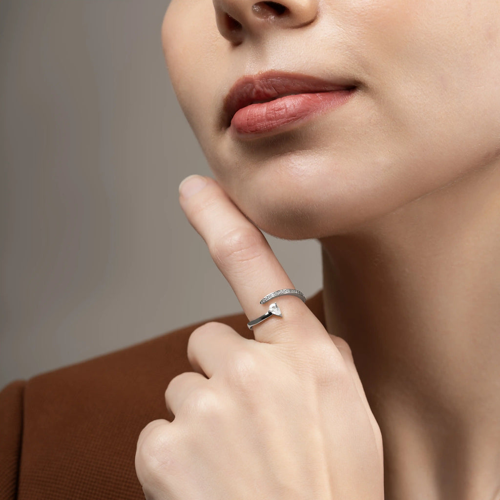 Crystal Arc Ring
