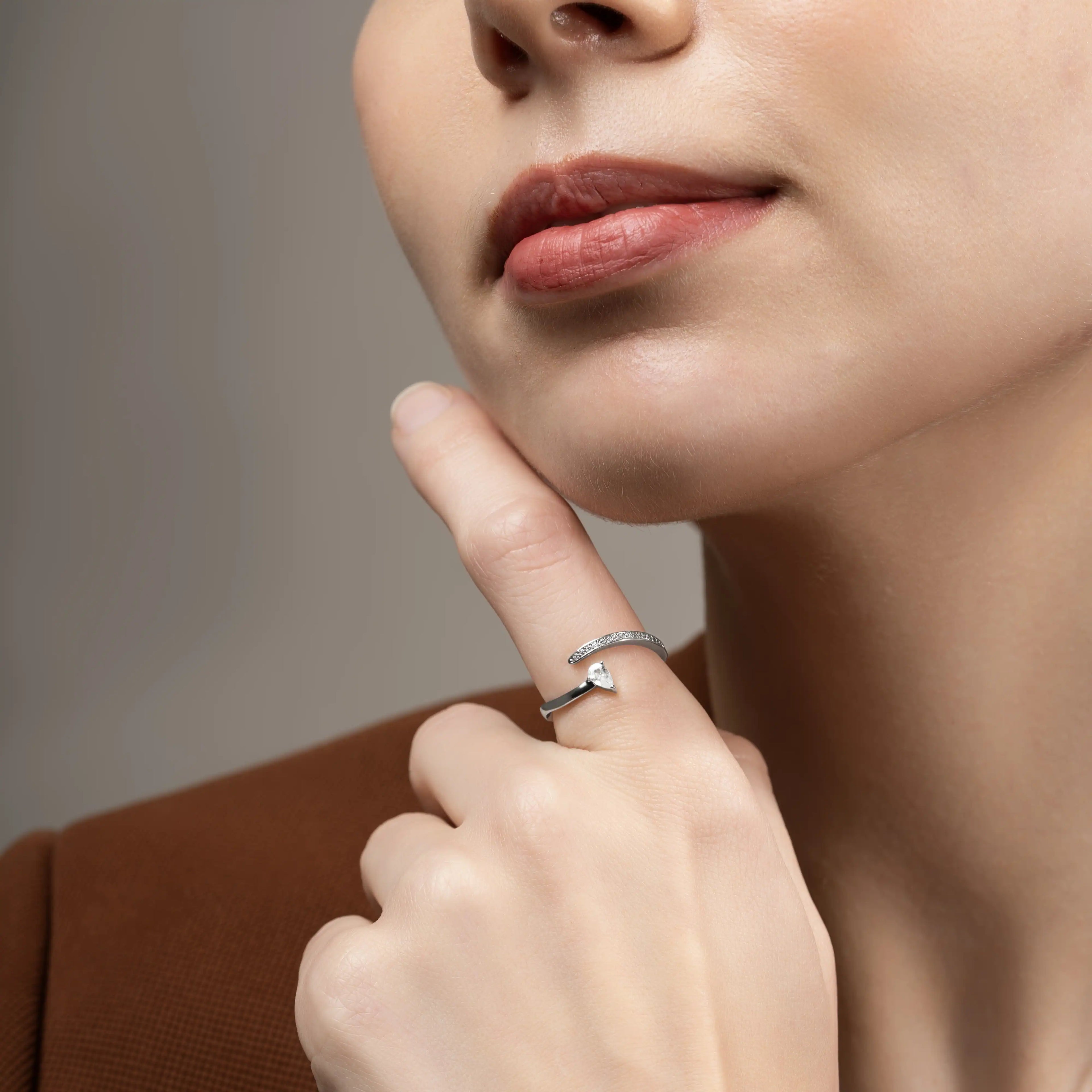 Crystal Arc Ring