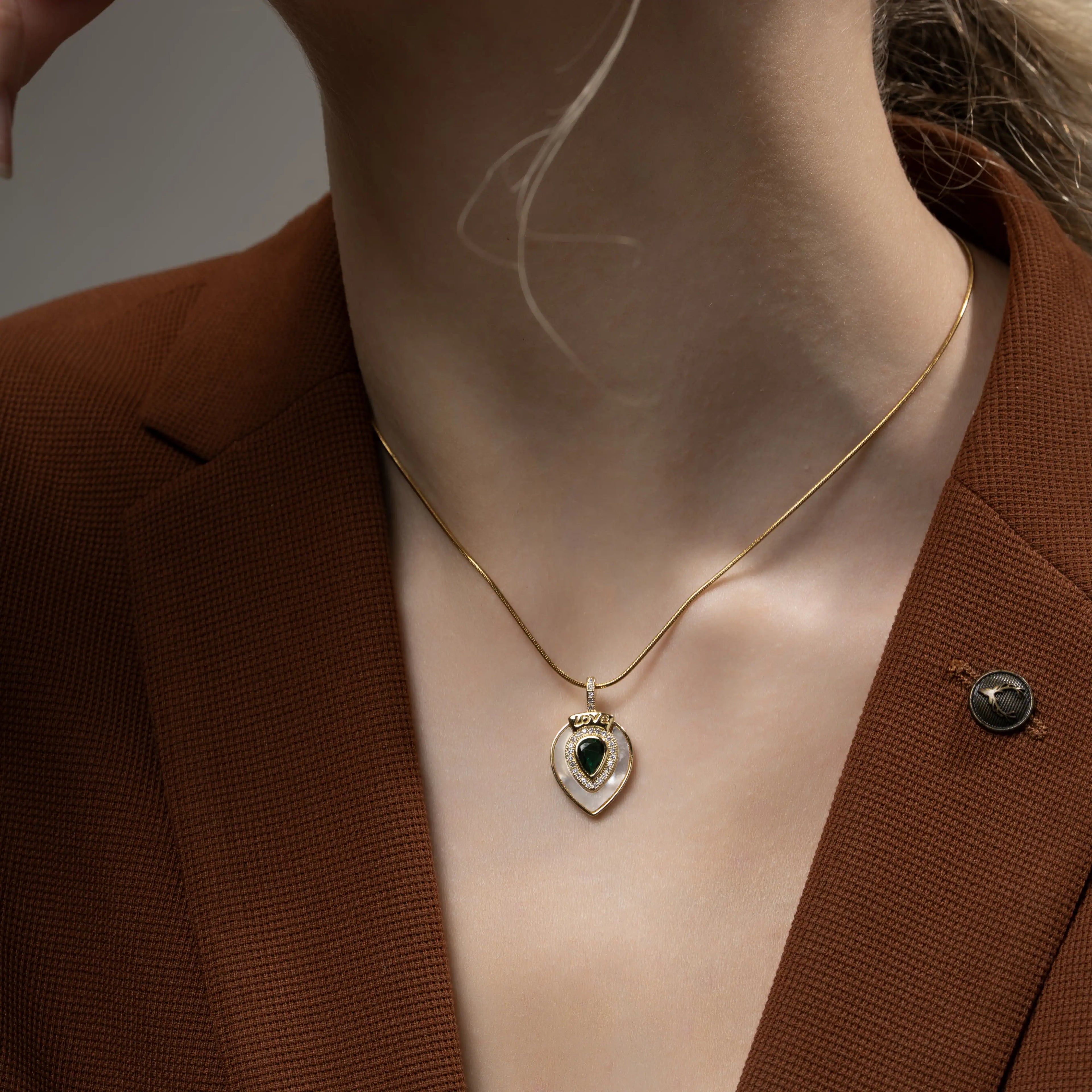 Emerald Love Pendant