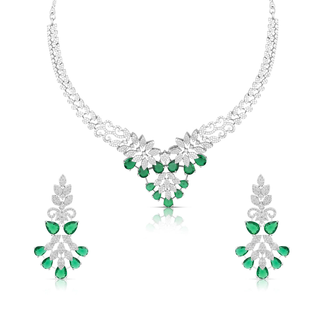 Floral Drop Necklace