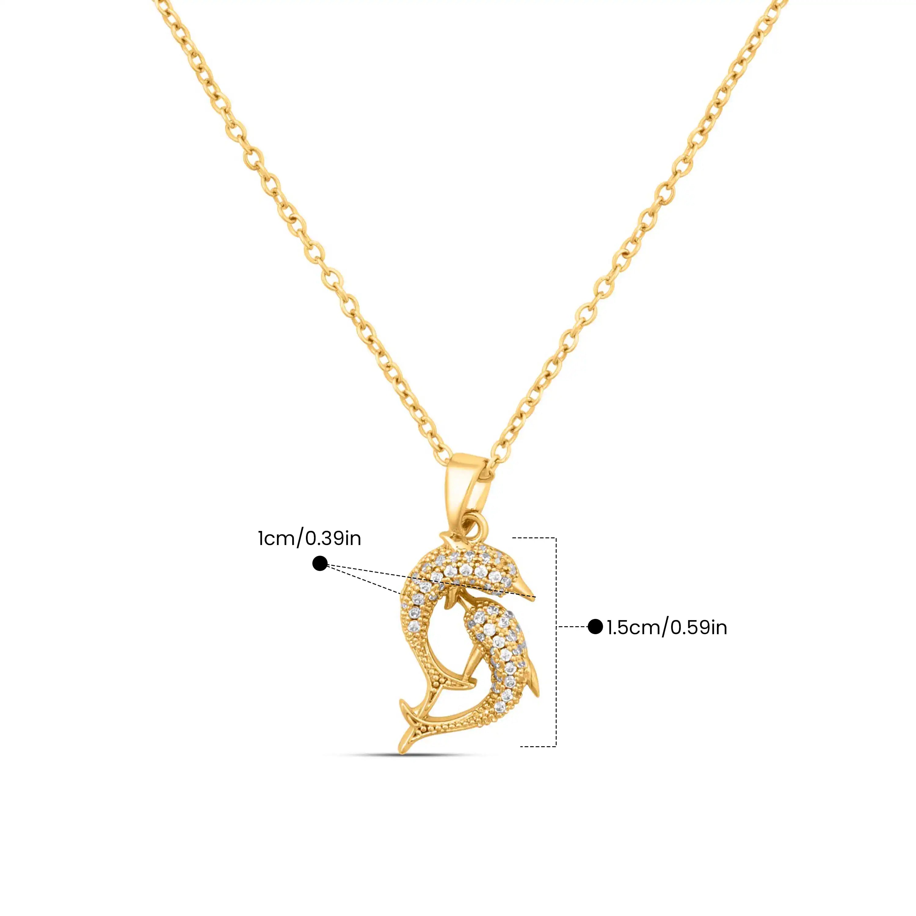 Dolphin Embrace Pendant