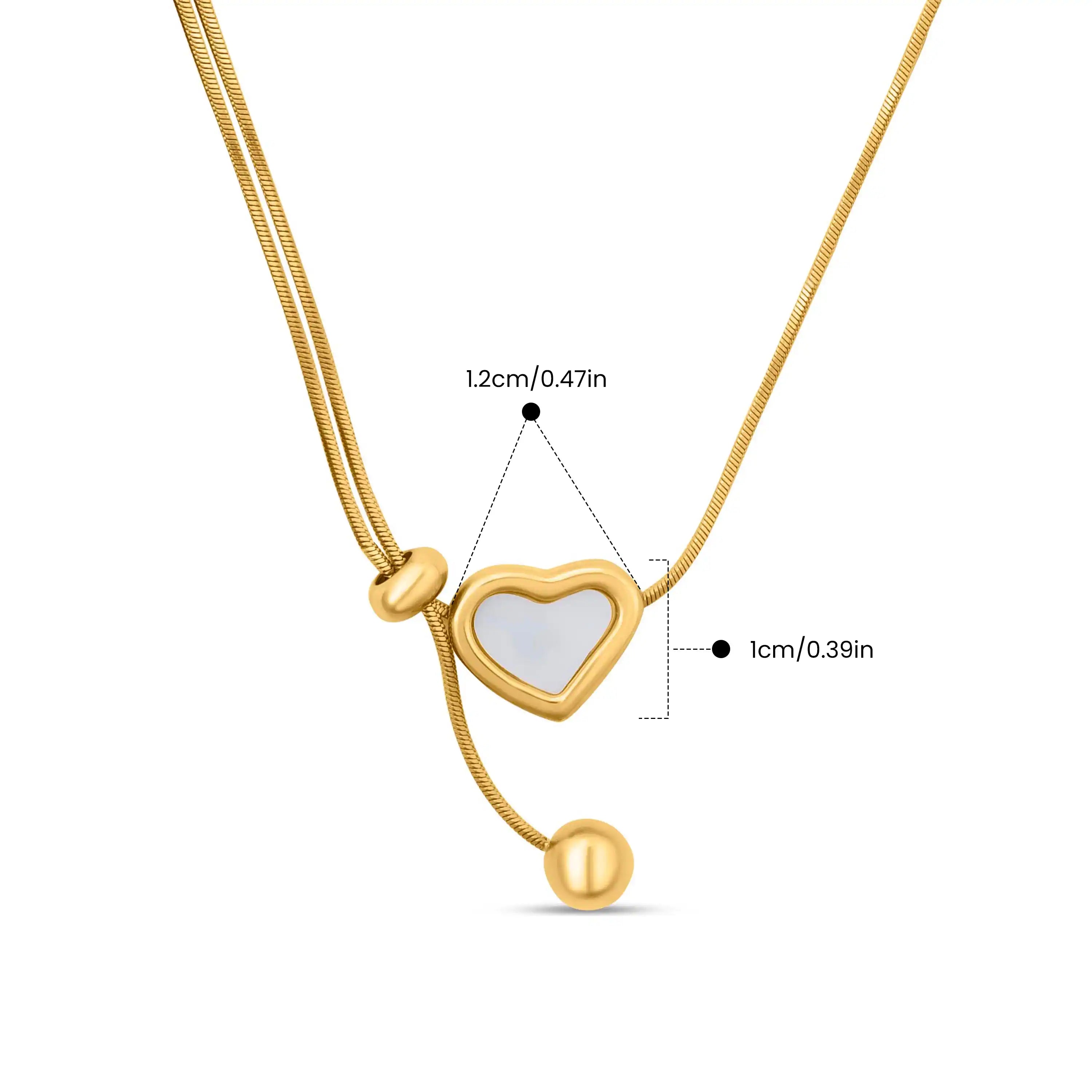 Heart Slider Necklace