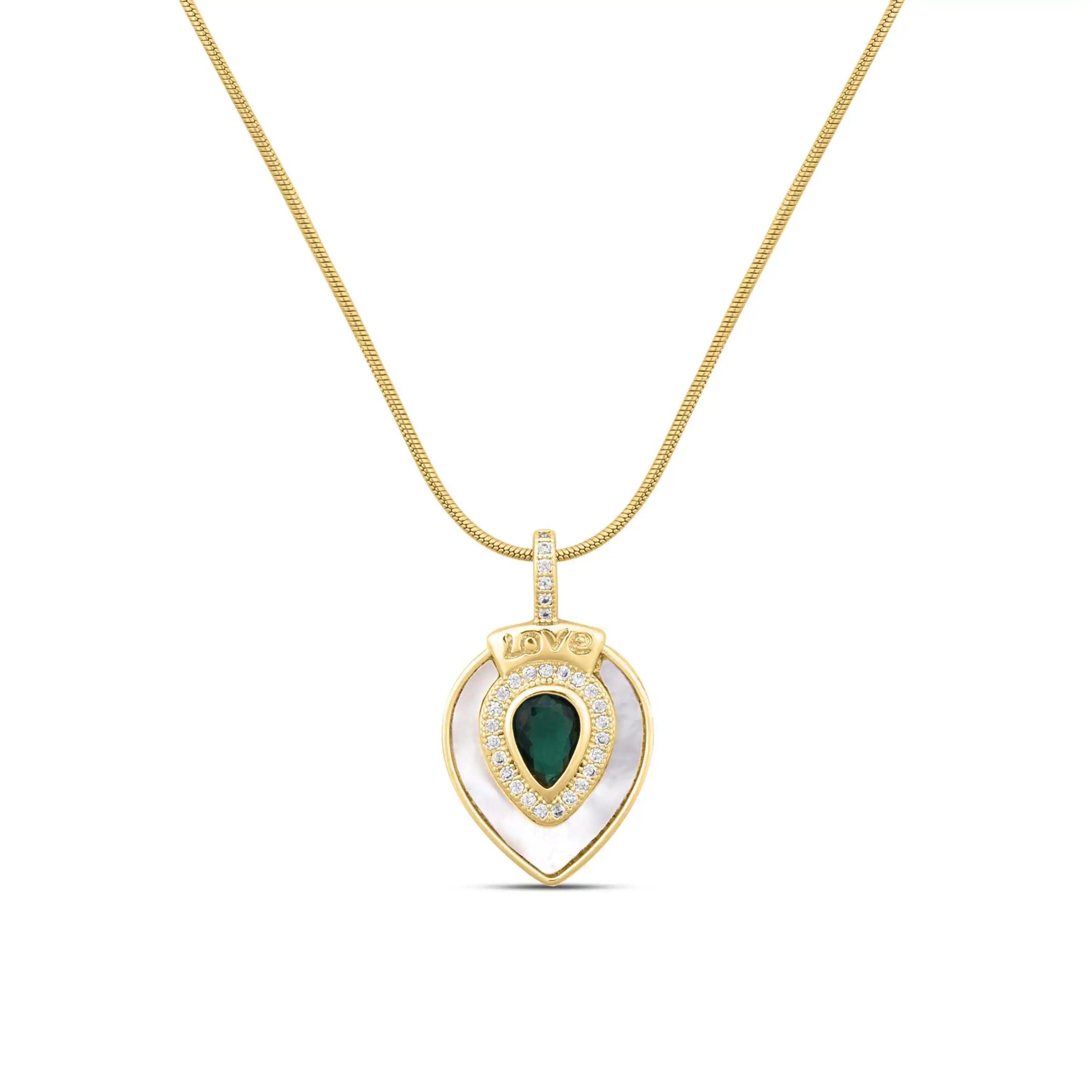 Emerald Love Pendant