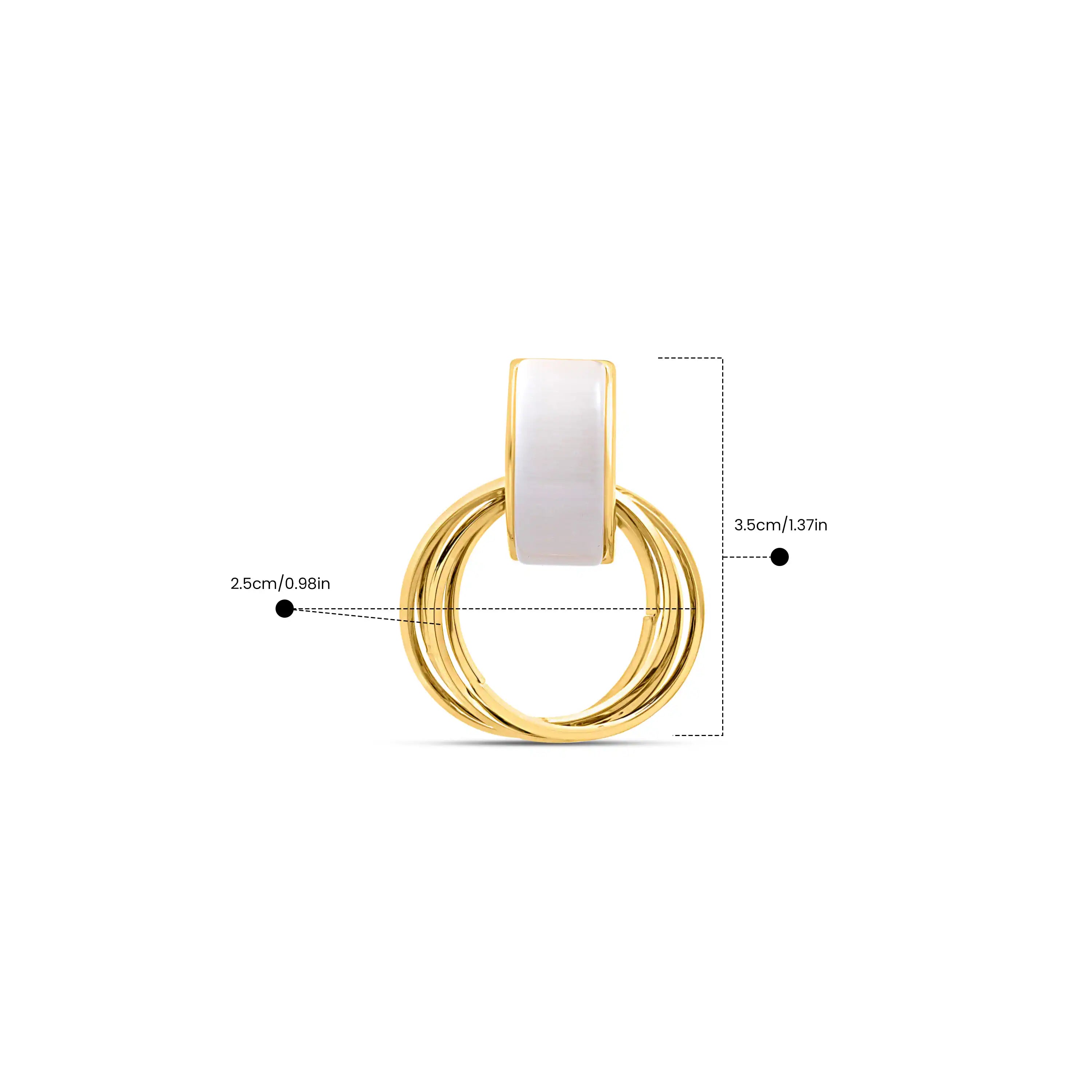 Ivory Halo Earrings