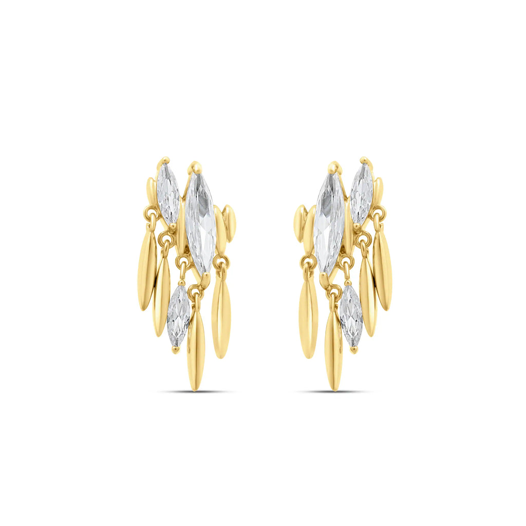 Golden Cascade Earrings