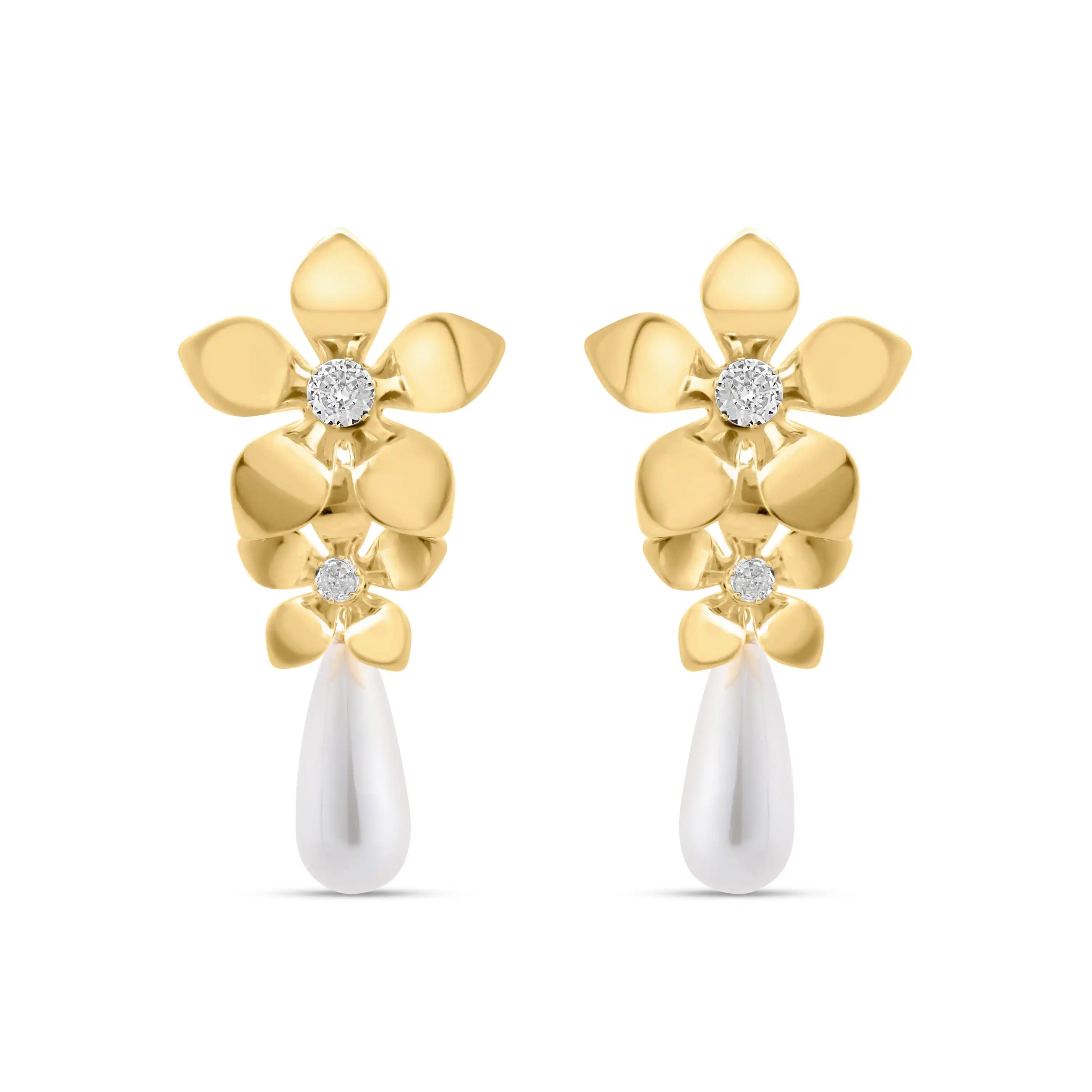 Golden Daisy Pearl Drops