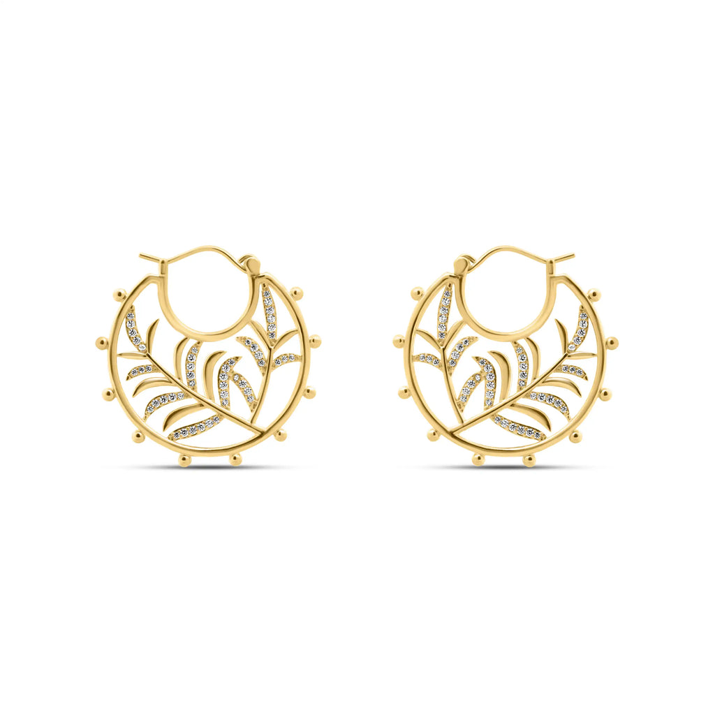 Botanic Charm Hoops