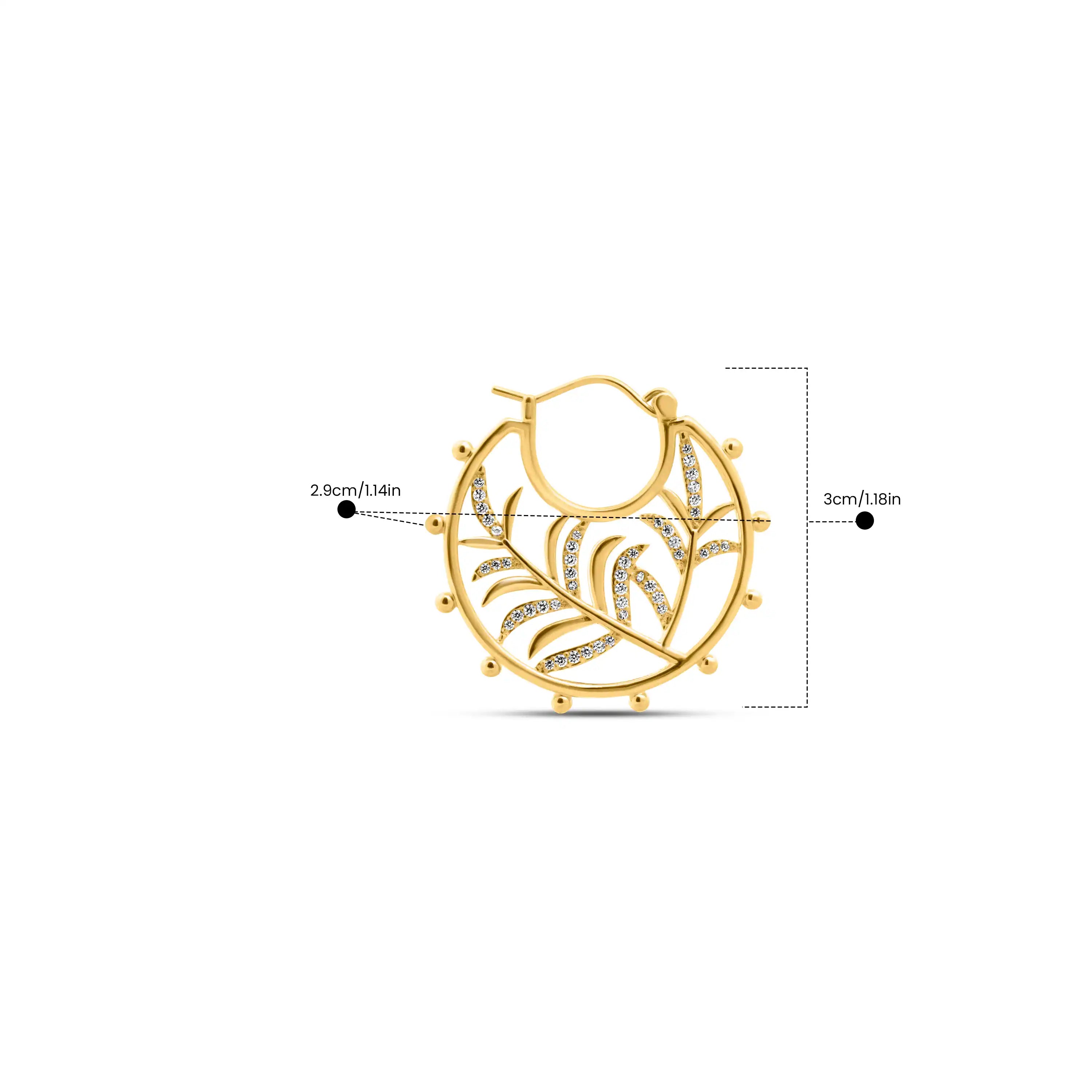 Botanic Charm Hoops