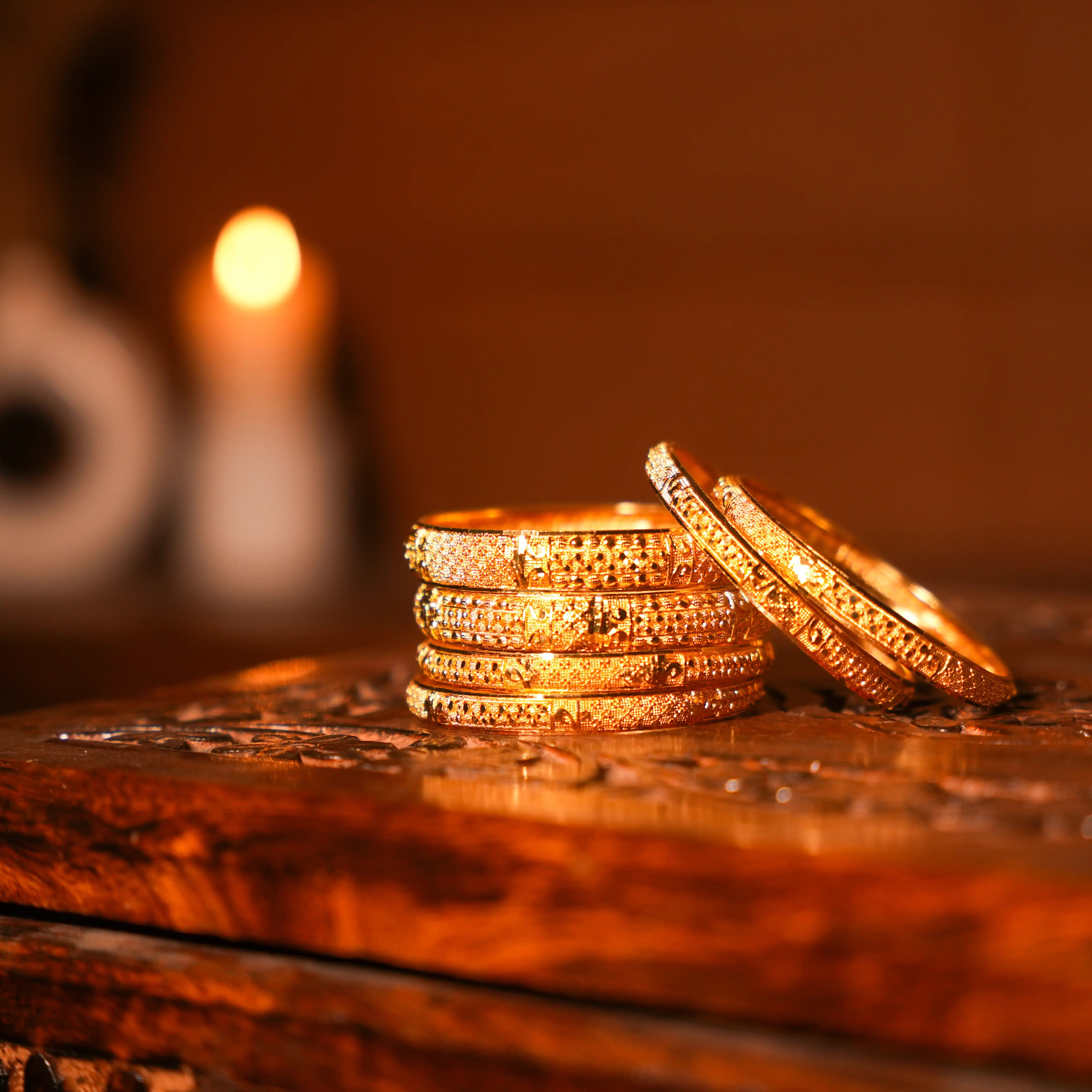 Kanisha Gold Bangles