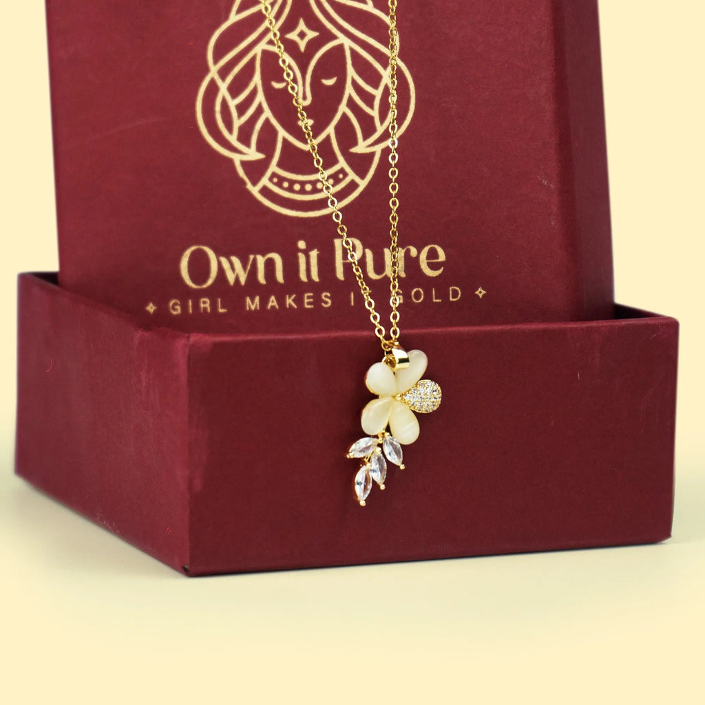 Gold Floral Necklace