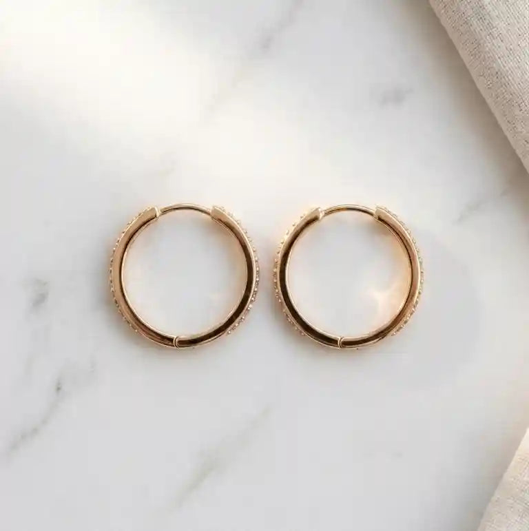 Crystal Hoop Earrings