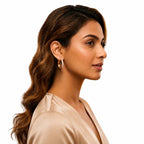 Gold Diamond Hoops