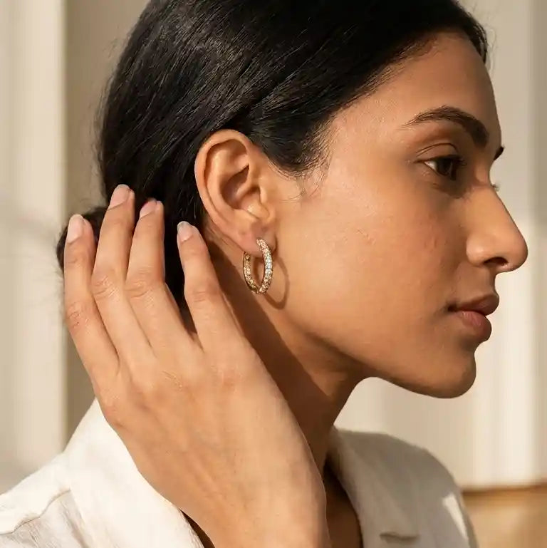 Sparkle Hoop Earrings
