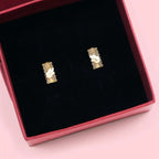 Diamond Mesh Studs | Geometric Mesh Stud Earrings for Women